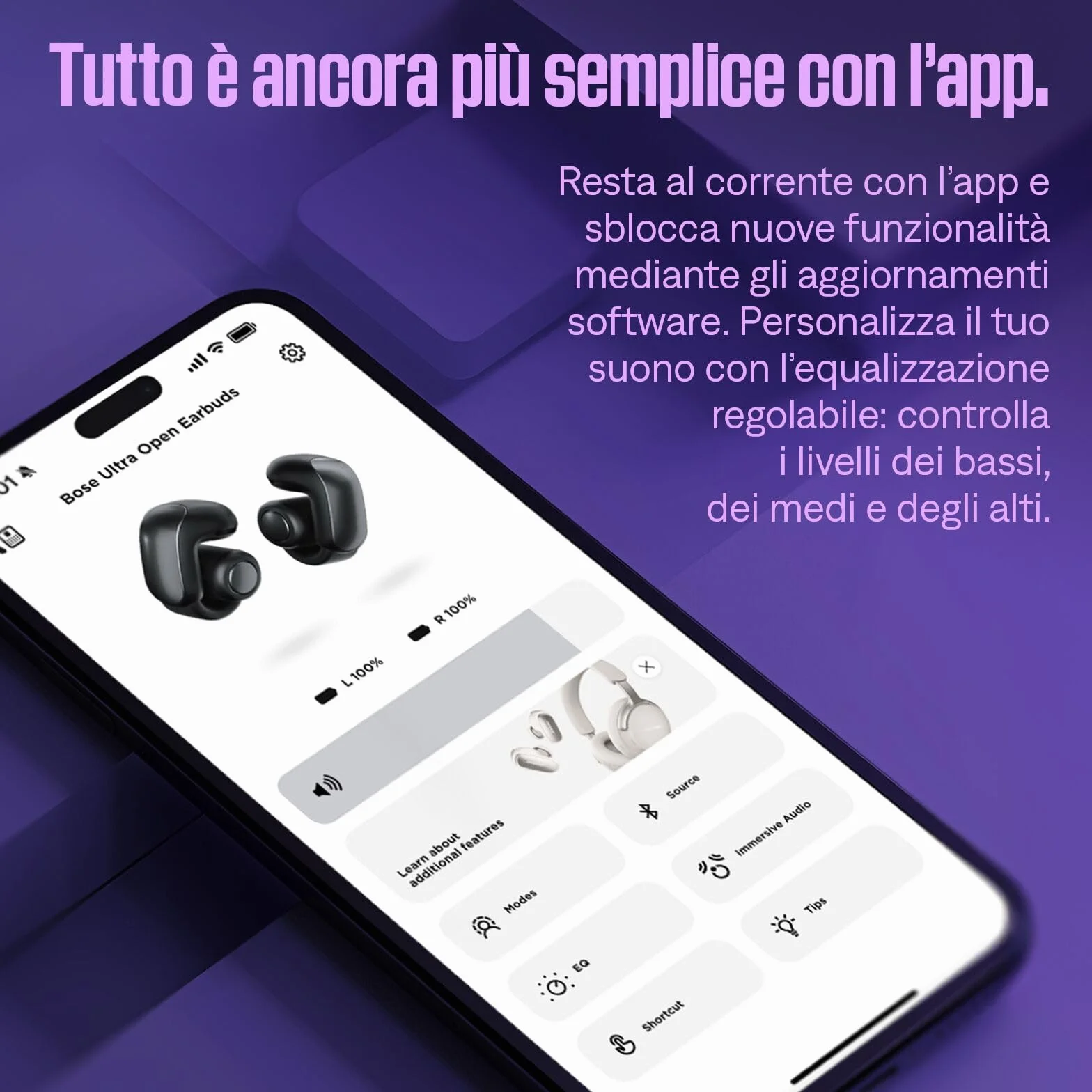 Bose Ultra Open Earbuds Auricolari Open-ear Wireless Bluetooth 5.3 con Lunga Durata della Batteria, Tecnologia OpenAudio, Fino a 48 Ore di Autonomia, Beige Legno Di Mare - Edizione Limitata