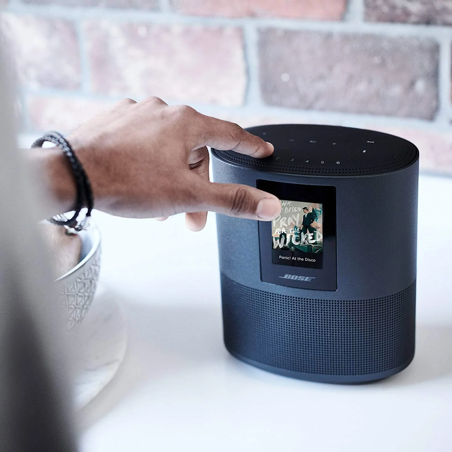 Bose Home Speaker 500 Suono Stereo con Amazon Alexa e Assistente Google sono integrati - Nero