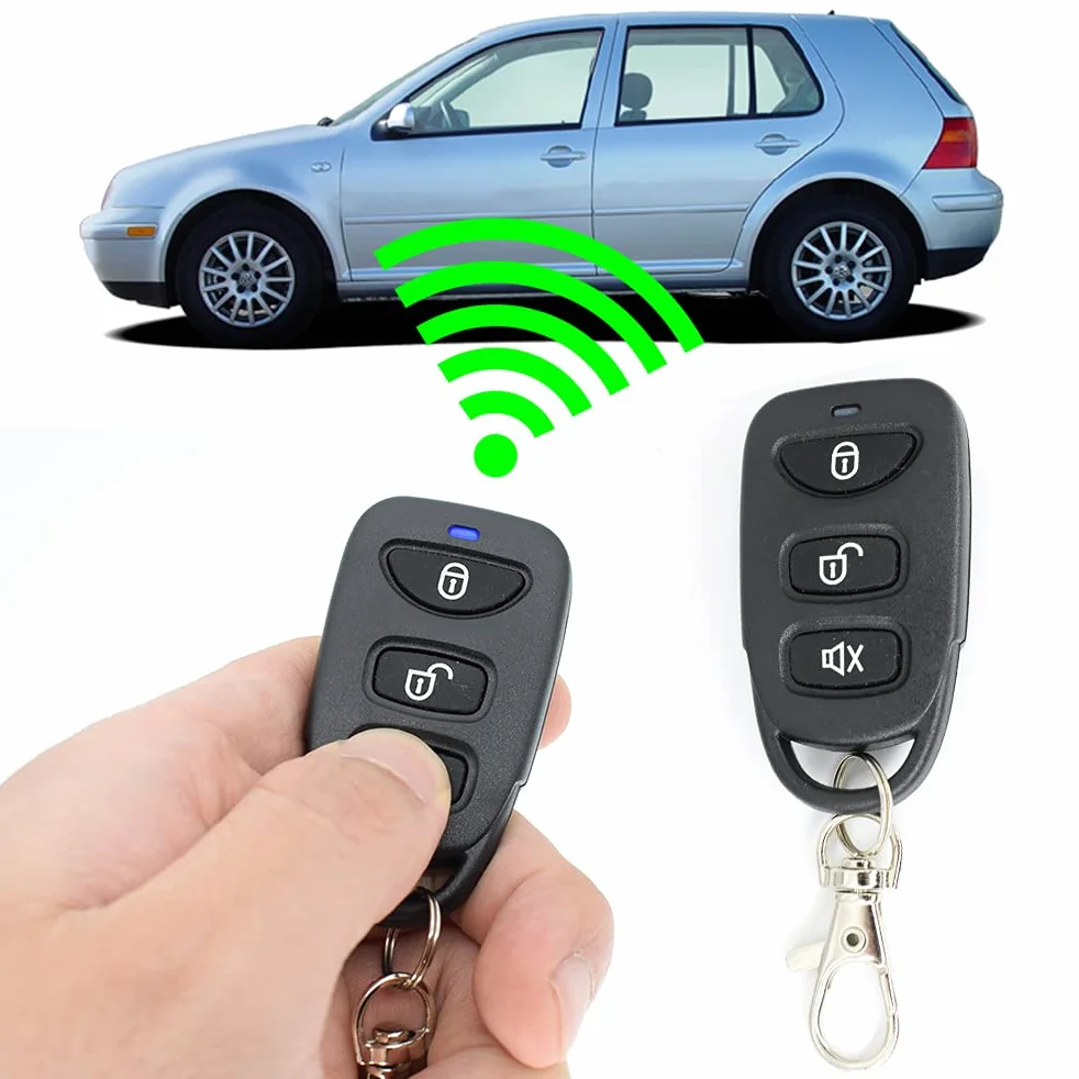 XUKEY Chiusura Centralizzata Universale per Auto, Sistema Keyless Entry con 2 Telecomandi, Serratura per Auto con Chiusura Centralizzata, Set di Conversione per Auto