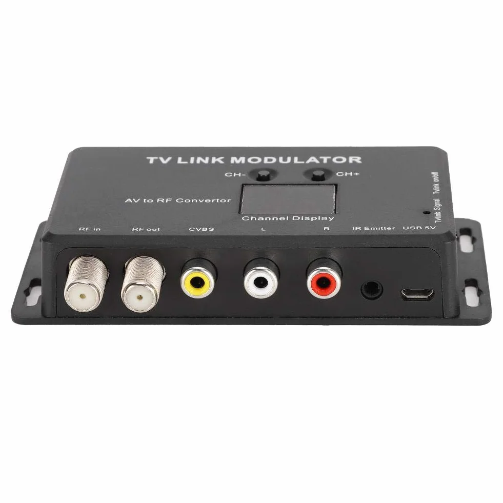 Modulatore TV UHF IR TM70 Convertitore AV a RF con Display Canale