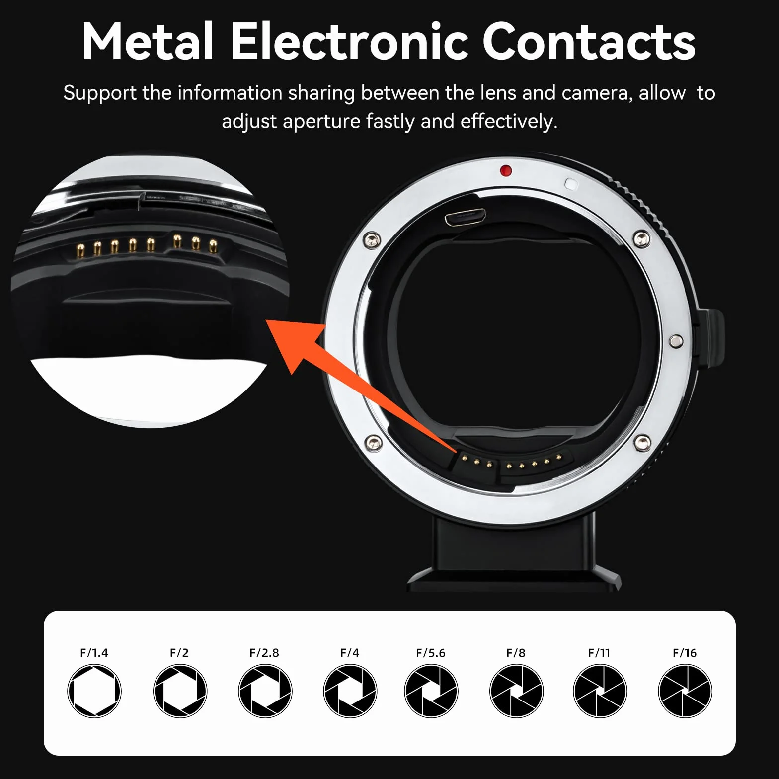 7artisans EF-NZ - Adattatore per obiettivo con messa a fuoco automatica, anello convertitore, compatibile con obiettivi Canon EF/EF-S e fotocamera Nikon Z-Mount per Z5 Z6 Z7 Z6ll Z7ll Z9