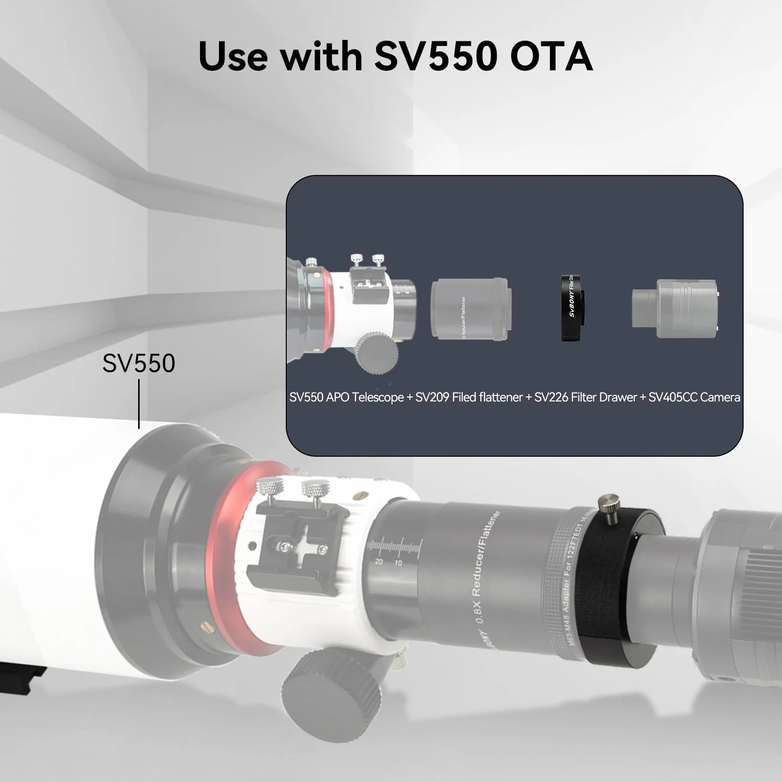 Svbony SV226 Telescopio Cassetto Filtro M42-M48, Ruota Portafiltri Include due Portafiltri da 2" Compatibile con Filtri da 1,25" e 2", per La Fotografia del Cielo Profondo Telescopi Accessori