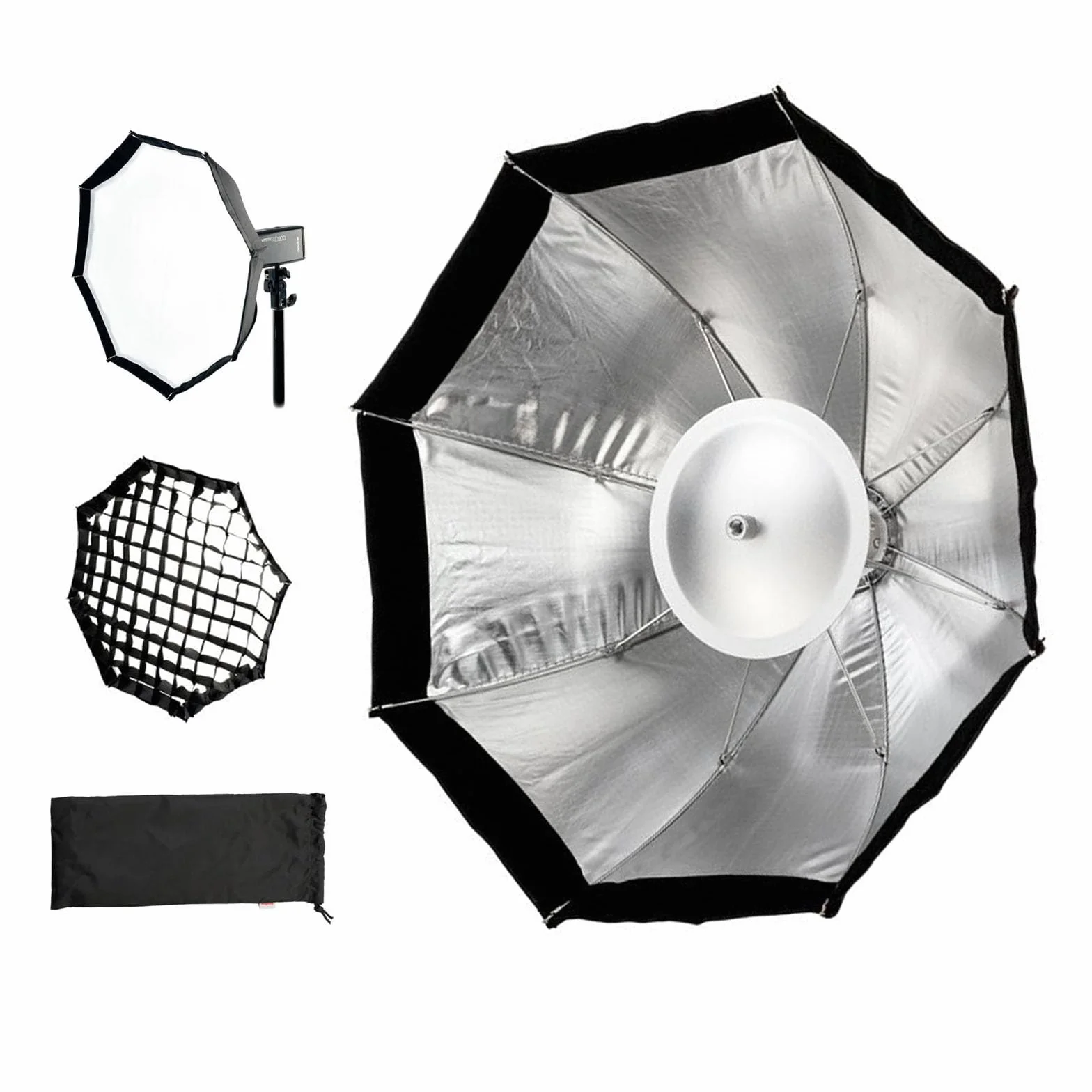 GODOX AD-S7 + AD-S8 Octabox pliable avec contre cache pour flash WITSTRO AD