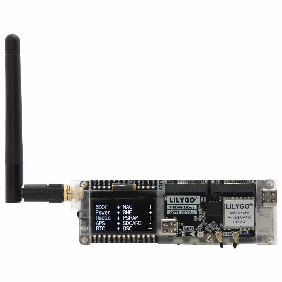LILYGO T-BeamSUPREME Meshtastic ESP32-S3 TTGO Scheda di Sviluppo LoRa L76K GPS WiFi Modulo Bluetooth con SH1106 OLED da 1,3" (L76K 868Mhz)