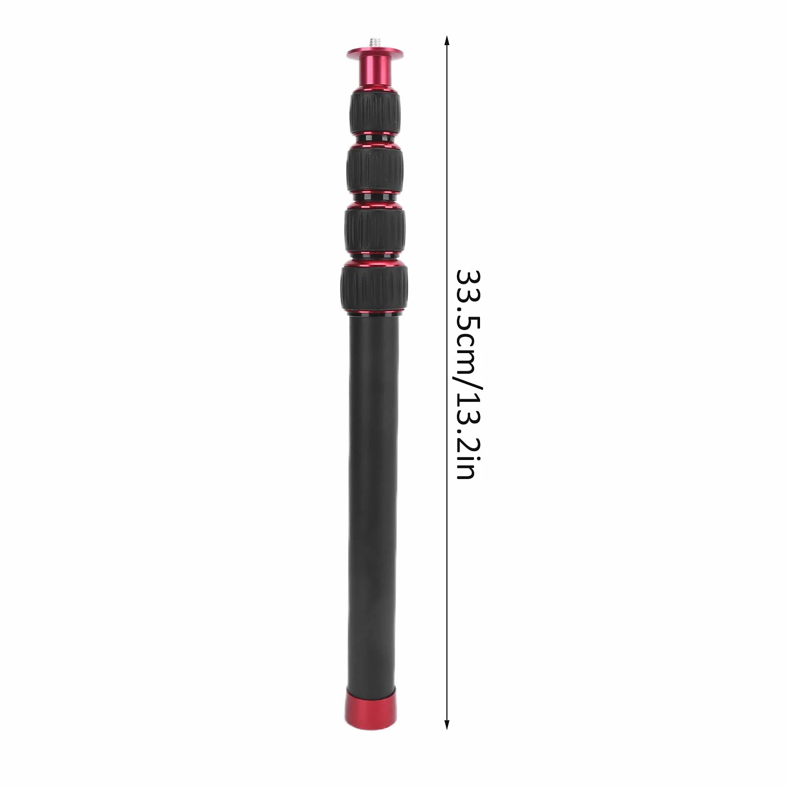 Asta di Prolunga per Monopiede per Fotocamera con 5 Tubi di Prolunga, Lega di Alluminio, Vite da 1/4 di Pollice, capacità di Carico di 5 Kg, per Treppiede, Monopiede, Estensione