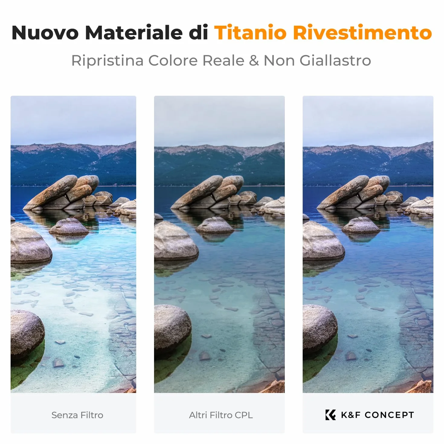 K&F CONCEPT Nano-Xcel 82mm Filtro Polarizzatore CPL True Color & Riflessione Ultrabassa, Filtro Polarizzatore Circolare In Vetro Ottico con 28 Strati Nano Rivestimento
