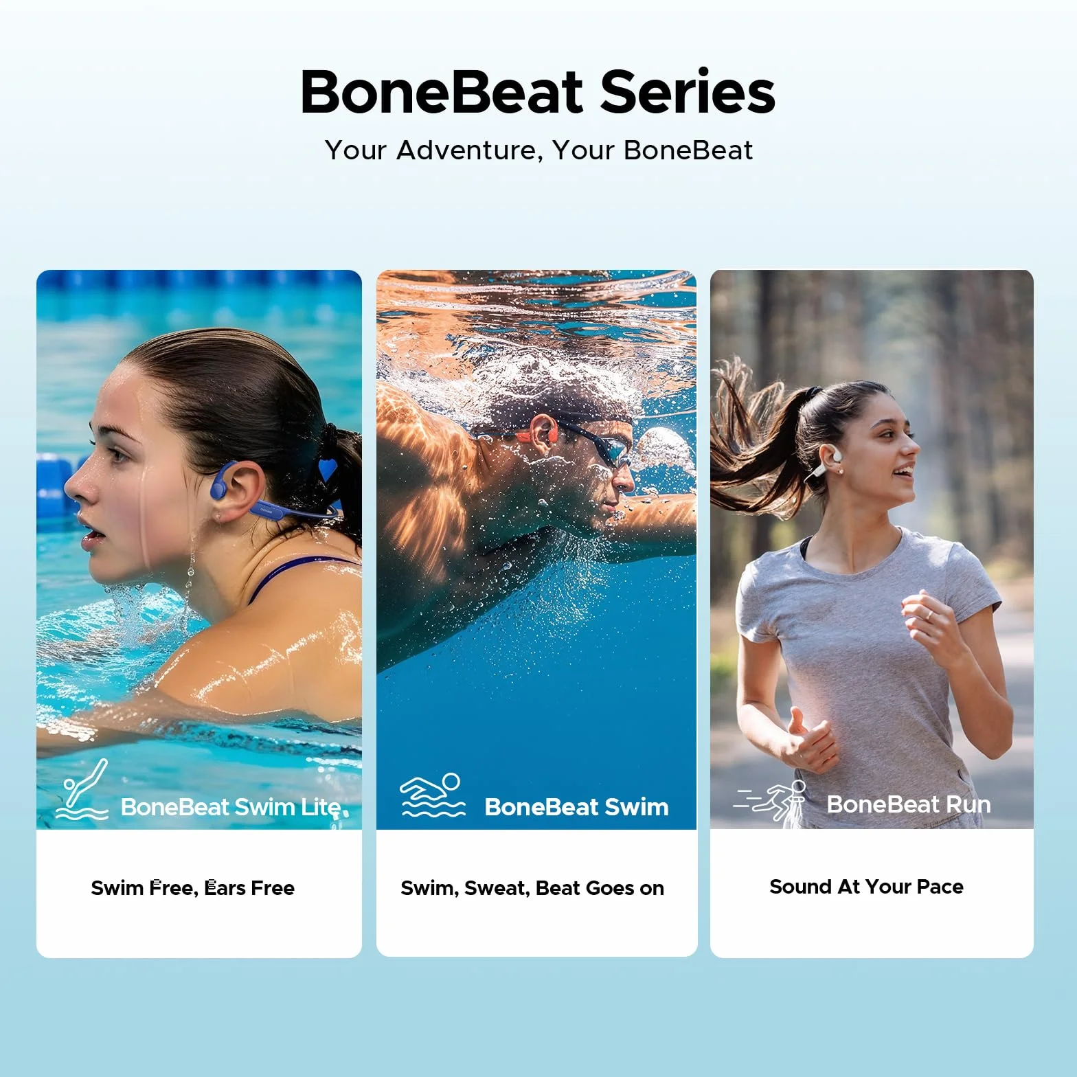 Cuffie Conduzione Ossea IP68 Impermeabili per Nuoto, Auricolari Sportive Bluetooth 5.4, MP3, 32GB, Comodo Silicone, Open-Ear per Corsa, Ciclismo, Palestra,Grigio