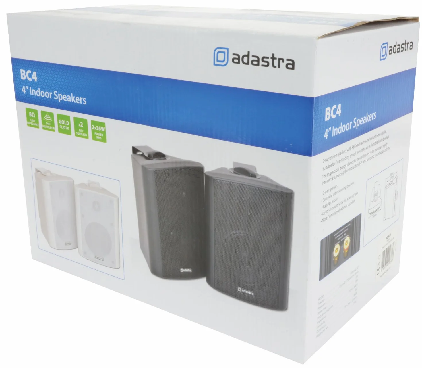 Adastra, altoparlanti Singolo 4 INCH bianco