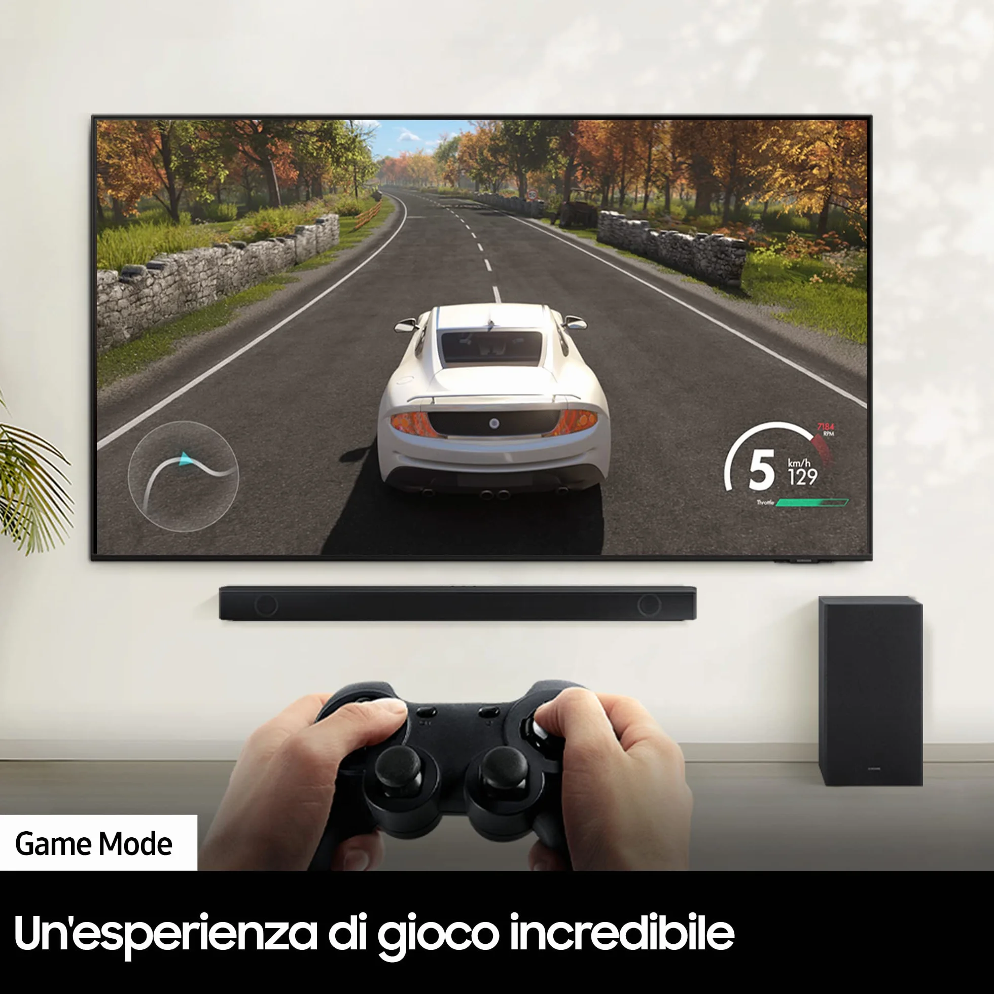 Samsung Soundbar HW-B530/ZF con Subwoofer, 2.1 Canali 360W 2022, Bassi Profondi, Effetto Surround, Suone Ottimizzato, Unico Telecomando