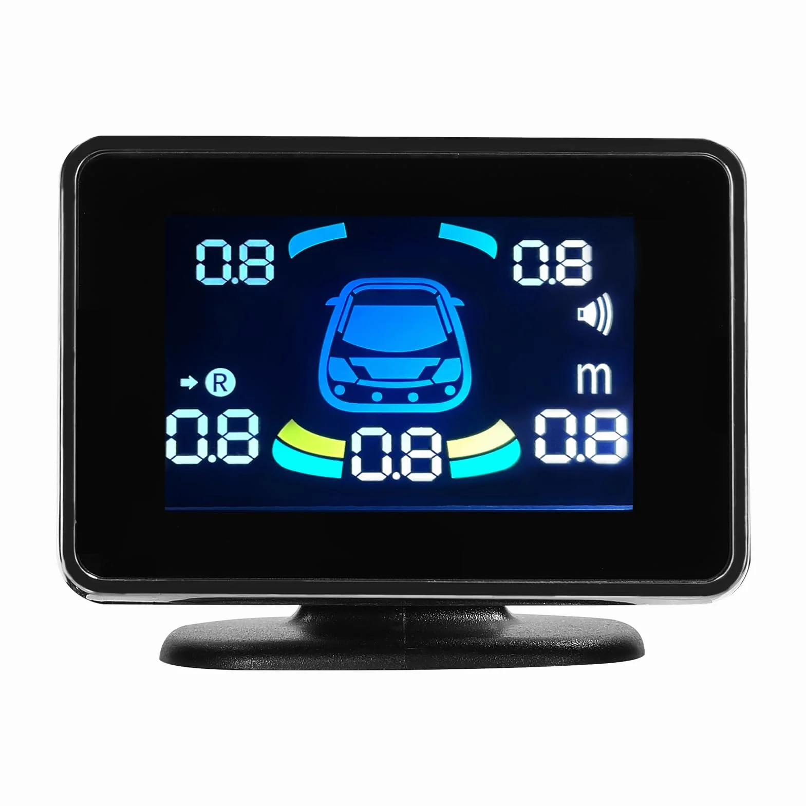 System Parkowania 8 Sensorów Przednich i Tylnych z Wyświetlaczem LCD i Sygnalizatorem Dźwiękowym 12V