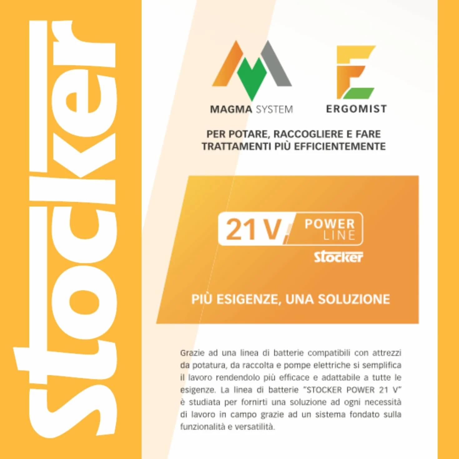 STOCKER - Batteria Li-Ionper Art. 312, 316, 317, 318, 580, 581, 582, 583, 584, 585, 612, 613