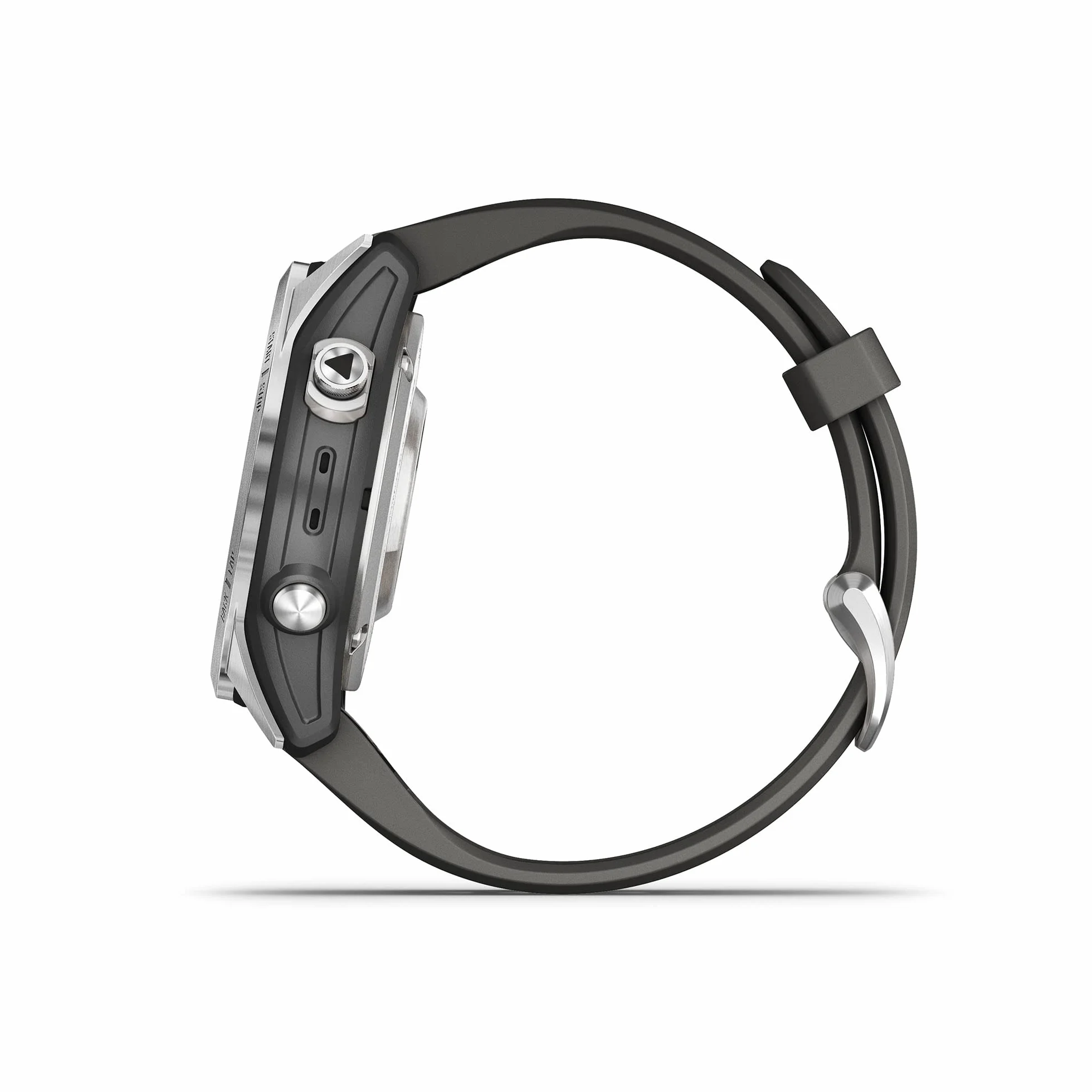 Garmin fēnix 7S Pro Solar, Smartwatch, Ricarica solare, 42mm, Torcia LED, Touchscreen 1,2", +30 Sport, GNSS multi-band, SpO2, Mappe, Musica, Autonomia 14 giorni (Silver & Graphite) (Ricondizionato)
