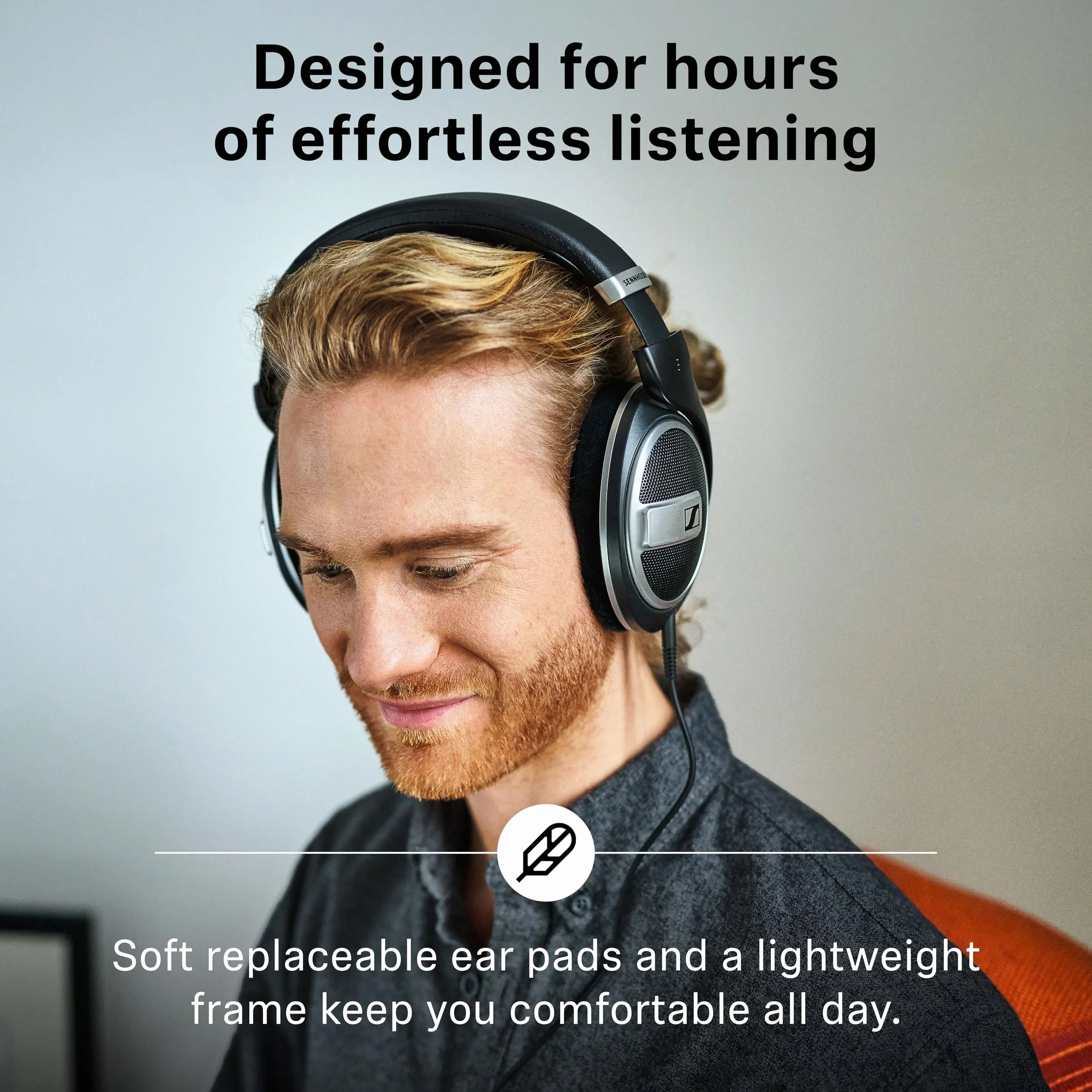 Sennheiser HD 599 Cuffie Aperte sul Retro, Edizione Speciale, Nero