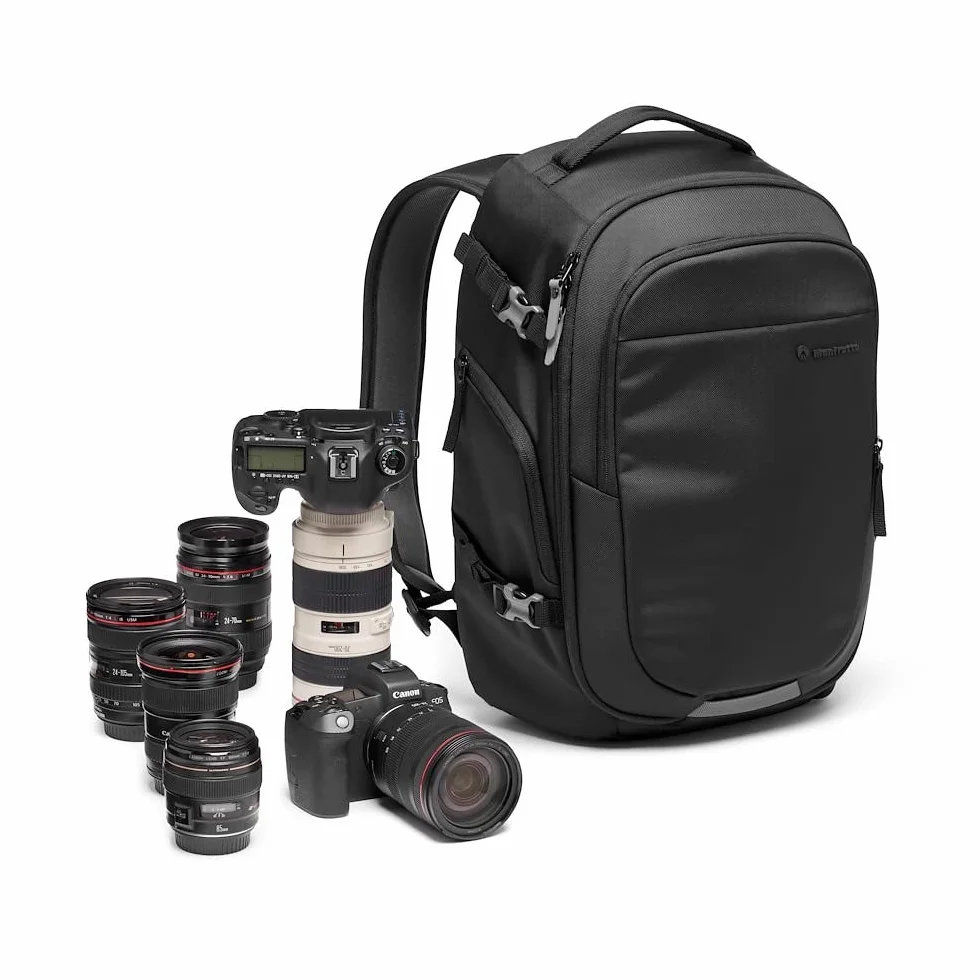 Manfrotto Advanced Gear III Zaino Fotografico per Fotocamera e Laptop, Zaino Reflex/Mirrorless con Obiettivi, con Divisori Imbottiti Intercambiabili e Attacco per Treppiede