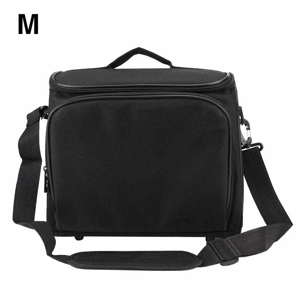 Custodia per videoproiettore, borsa da trasporto per proiettore, chiusura a cerniera, organizer con tracolla, resistente agli urti, borsa da viaggio per proiettore, Come da immagine, M,