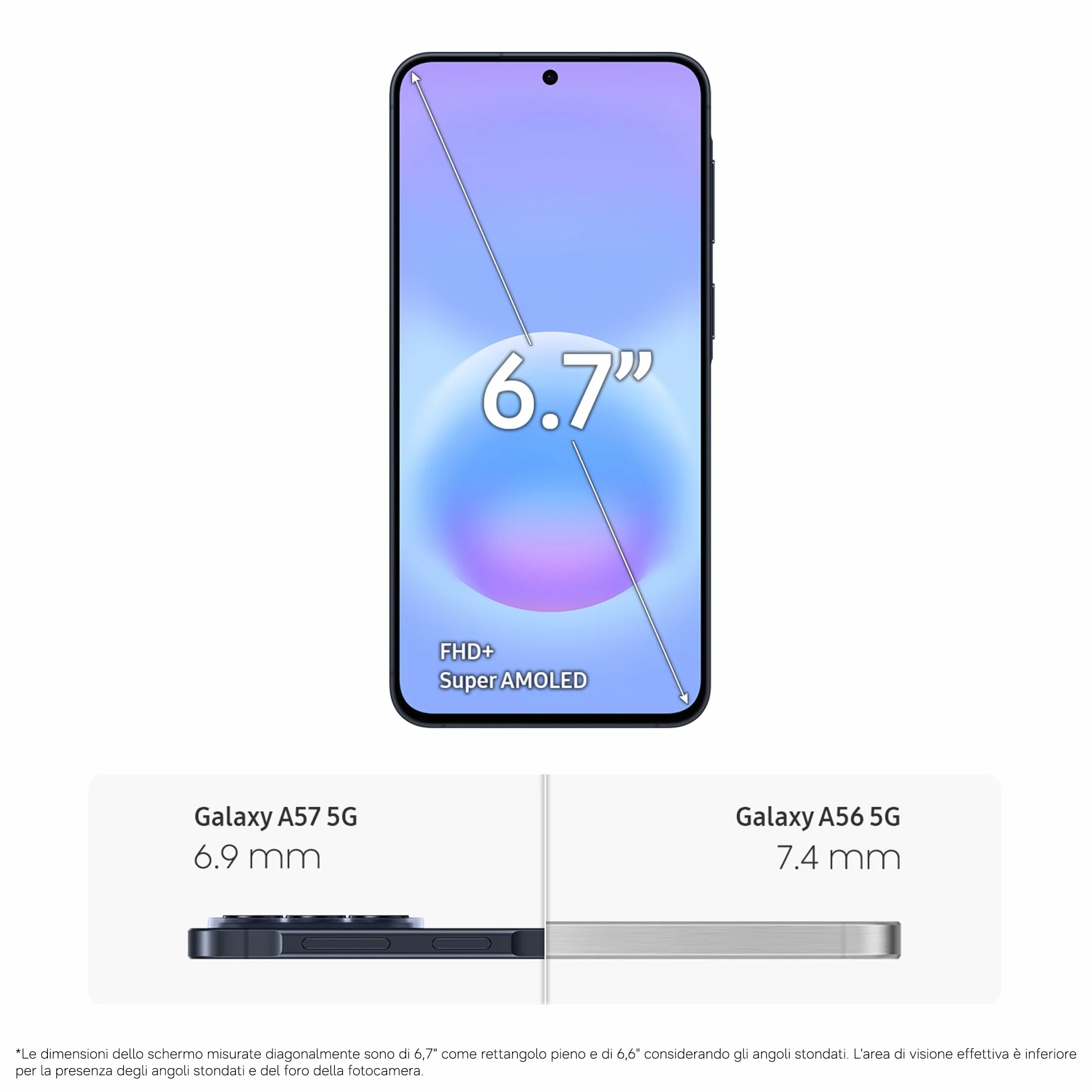 Samsung Galaxy A57 5G, 256GB, 3 anni di Garanzia, Smartphone sottile, Cerchia e Cerca, Gomma Oggetto, Volto Migliore, Tripla Camera, IP68, 5.000 mAh, Awesome Navy [Versione Italiana]