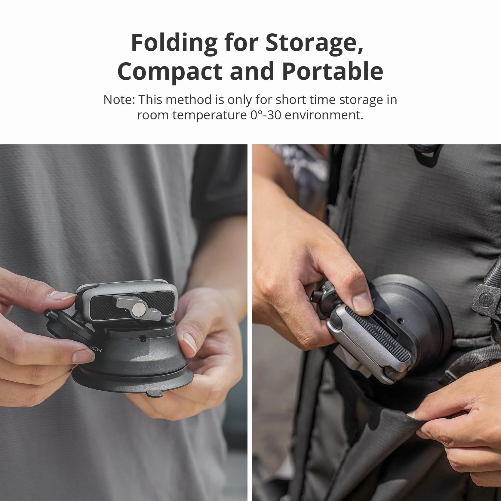 PGYTECH CapLock Supporto a Ventosa per Action Cam da Auto per DJI OSMO 360/Action 6/Pocket 3/4/4P, per Gopro Hero 13/12/11, Auto Staffa per Insta360 Ace Pro 2/X5 con filettatura 1/4"-20