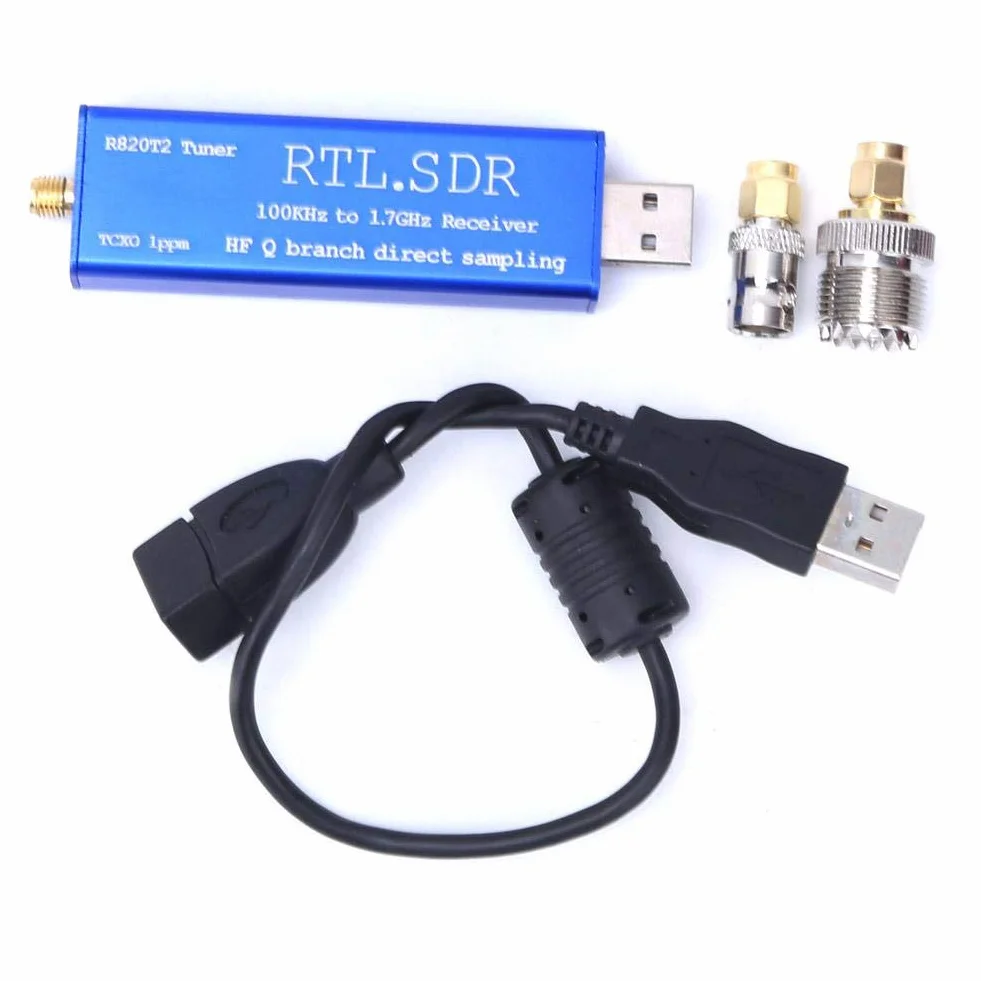 Ricevitore Sintonizzatore USB 100khz-1.7ghz Ricevitore UHF VHF Rtl-SDR Rtl2832u + Kit Chipset R820t2