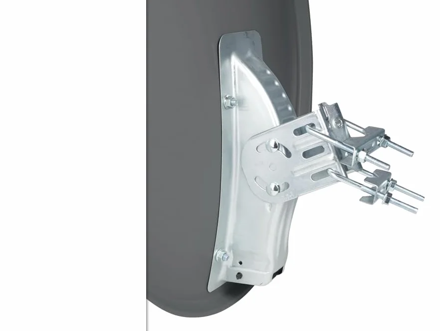Specchio SAT Telestar, in alluminio, 80 cm – Antenna satellitare Offset Telestar, Alluminio Grigio, ý 80 cm