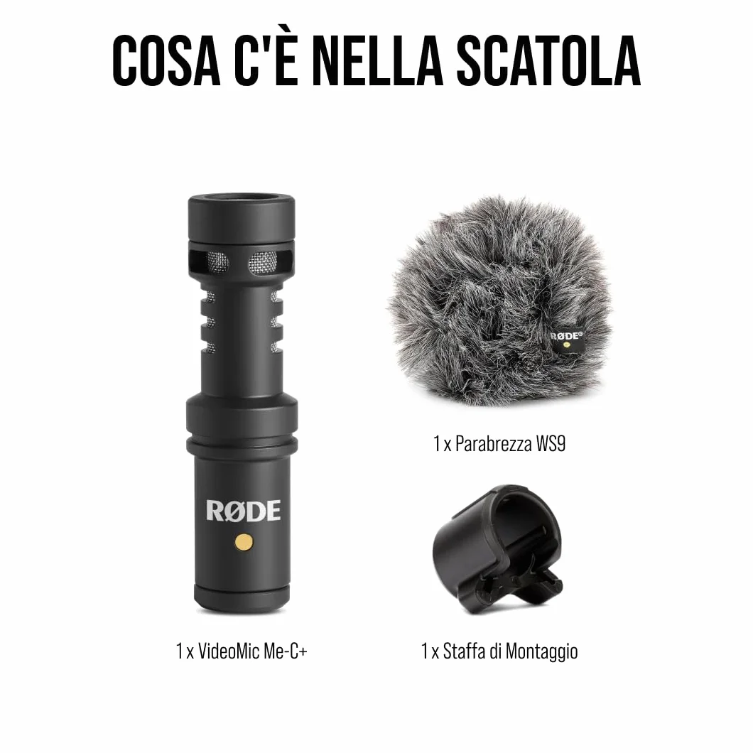 RØDE VideoMic Me-C+ Microfono direzionale per dispositivi mobili USB-C (iOS e Android), perfetto per la creazione di contenuti mobili | iOS e Android, Perfetto per creazione contenuti mobili