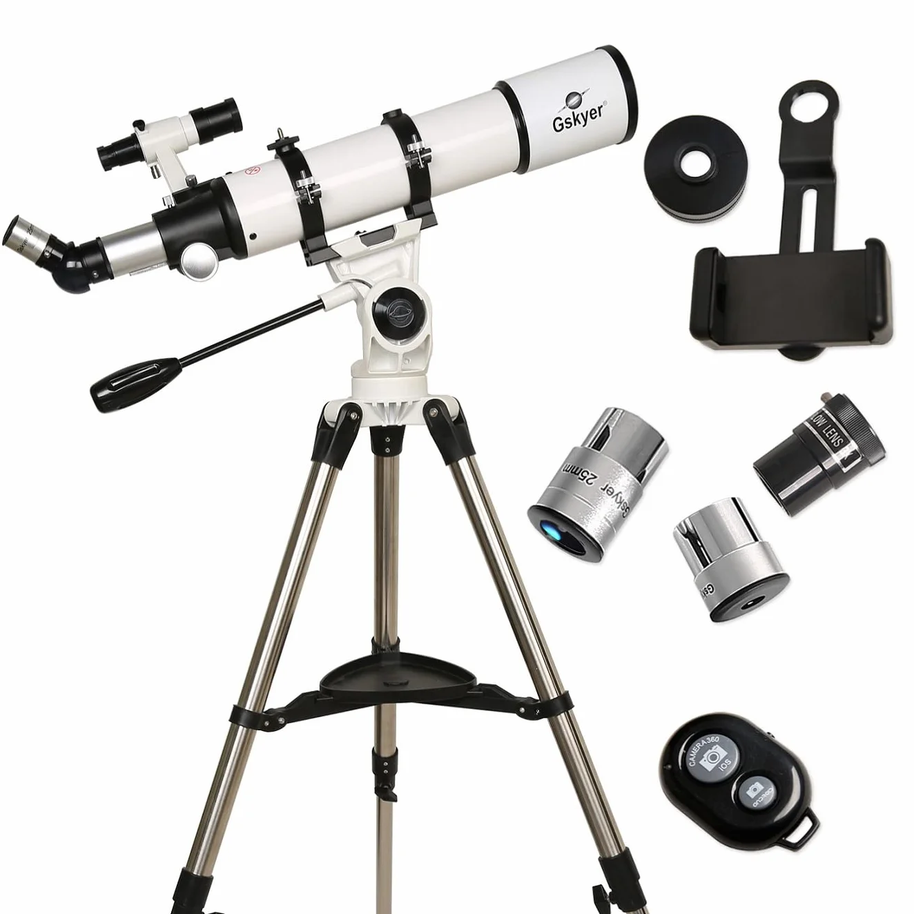 Gskyer Telescopio 90/600 con rifrattore astronomico per bambini principianti adulti D-906