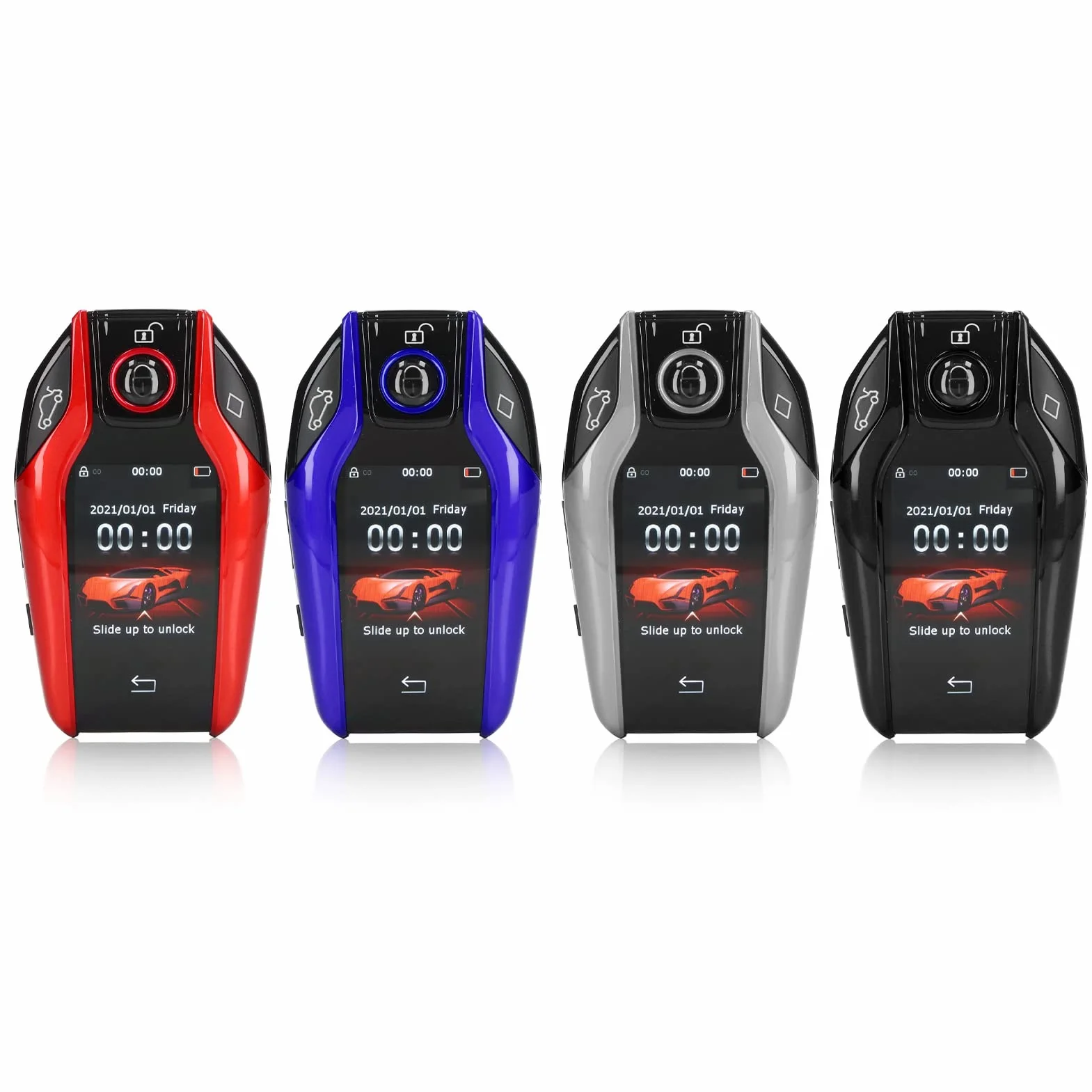 Universal TK800 LCD Touch Screen Smart Key Remote Keyless Entry Elettronica per auto Avviatori remoti per tutti i modelli di pulsante motore Start Stop(Nero)