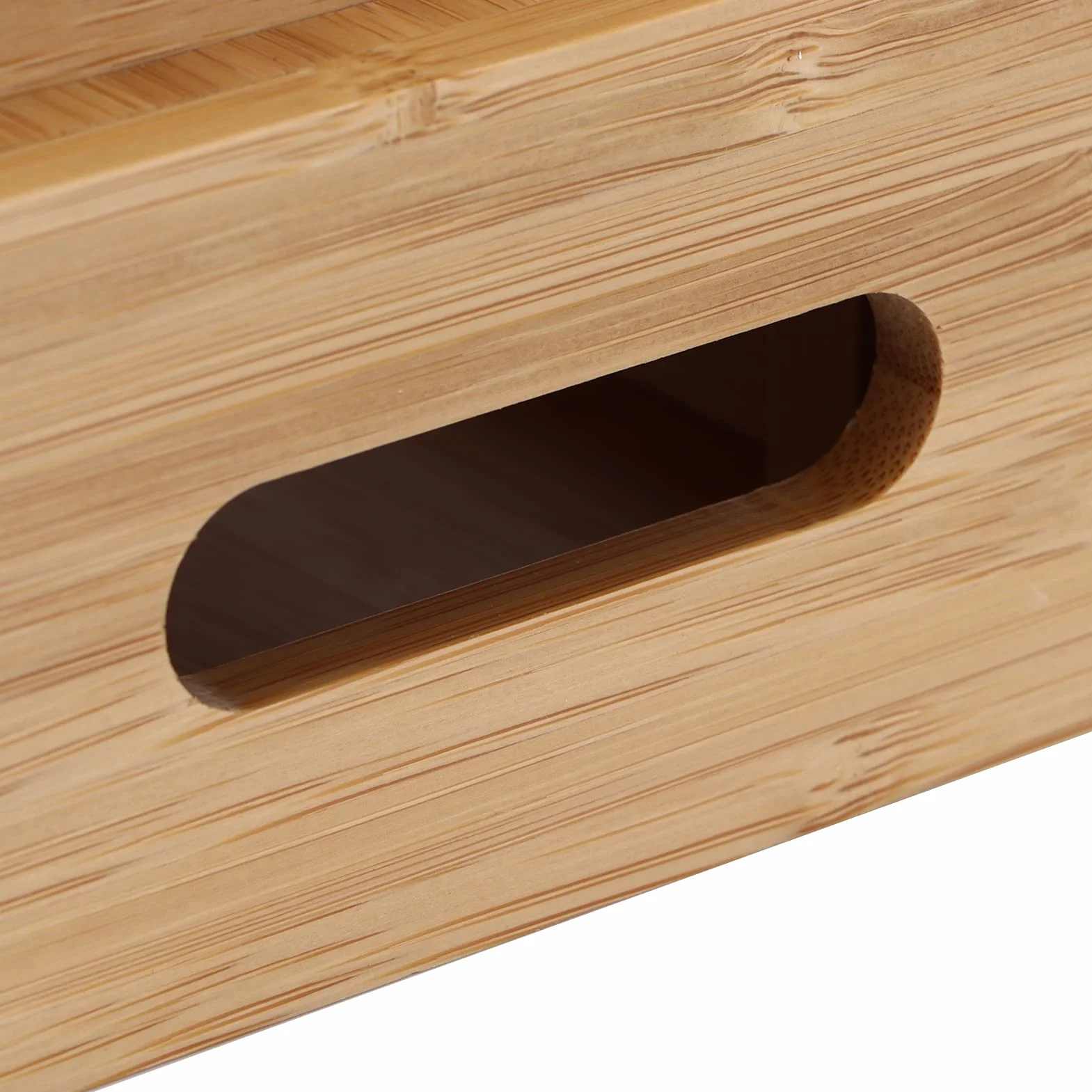Stazione di ricarica in legno, 6 porte Multi Device Organizzatore di docking cellulare Stato di archiviazione per tablet per smartphone