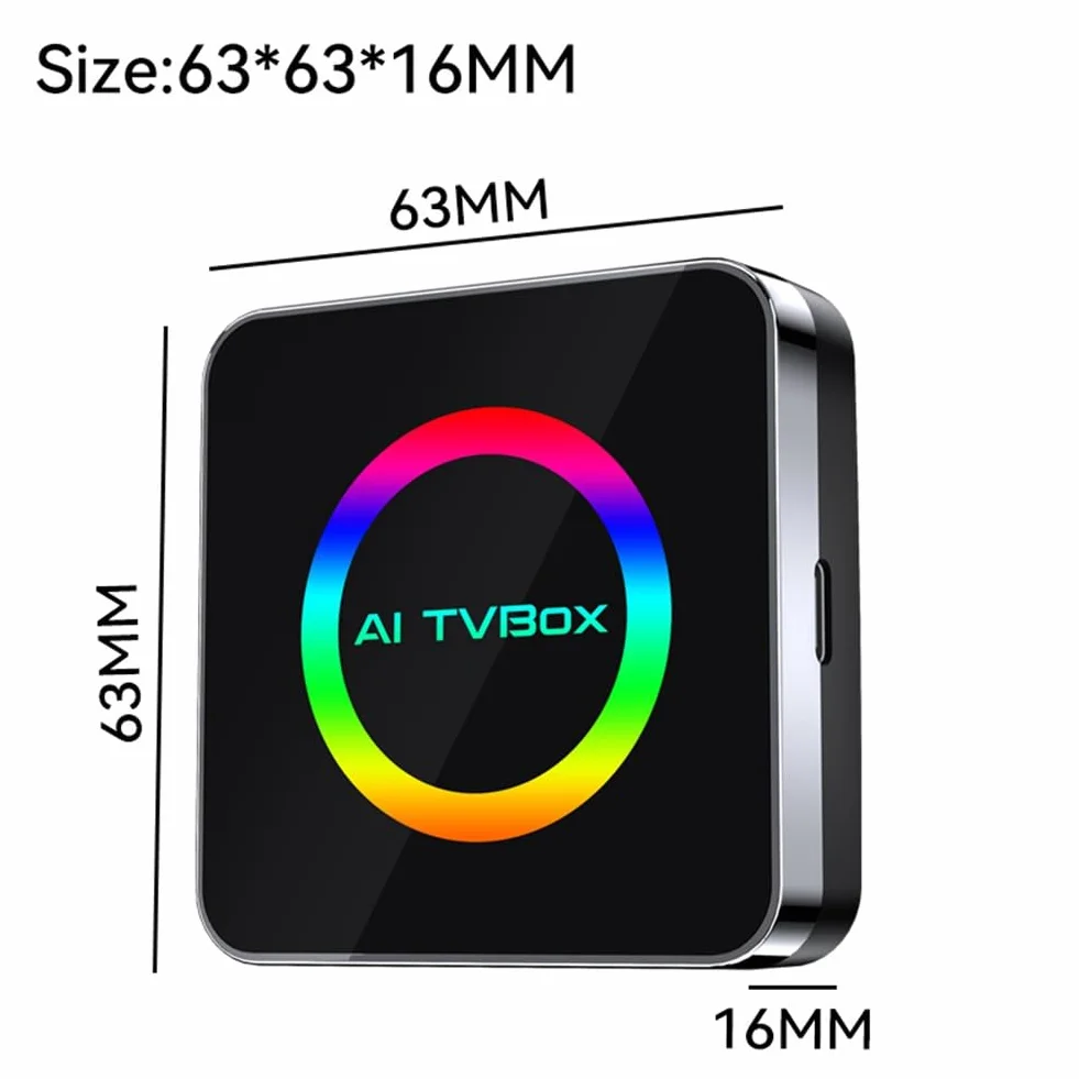 Android 13 TV Box con CarPlay e WiFi 6 - Wireless Android Auto 2G+32G AI Box