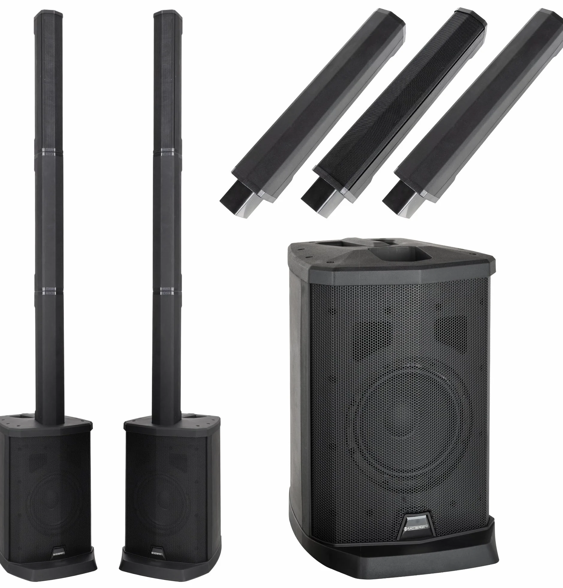 McGrey E-208LA Line Array Sistema attivo a colonna stereo Set