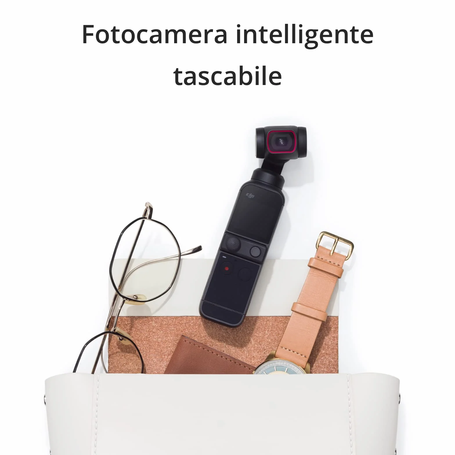 DJI Pocket 2 Creator Combo - Fotocamera Stabilizzata 3 Assi, Vlog, Video Ultra HD, Foto ad Alta Risoluzione da 64 MP, 1/1.7” CMOS, HDR, Riduzione del Rumore, Timelapse, Slow Motion, Zoom 8x
