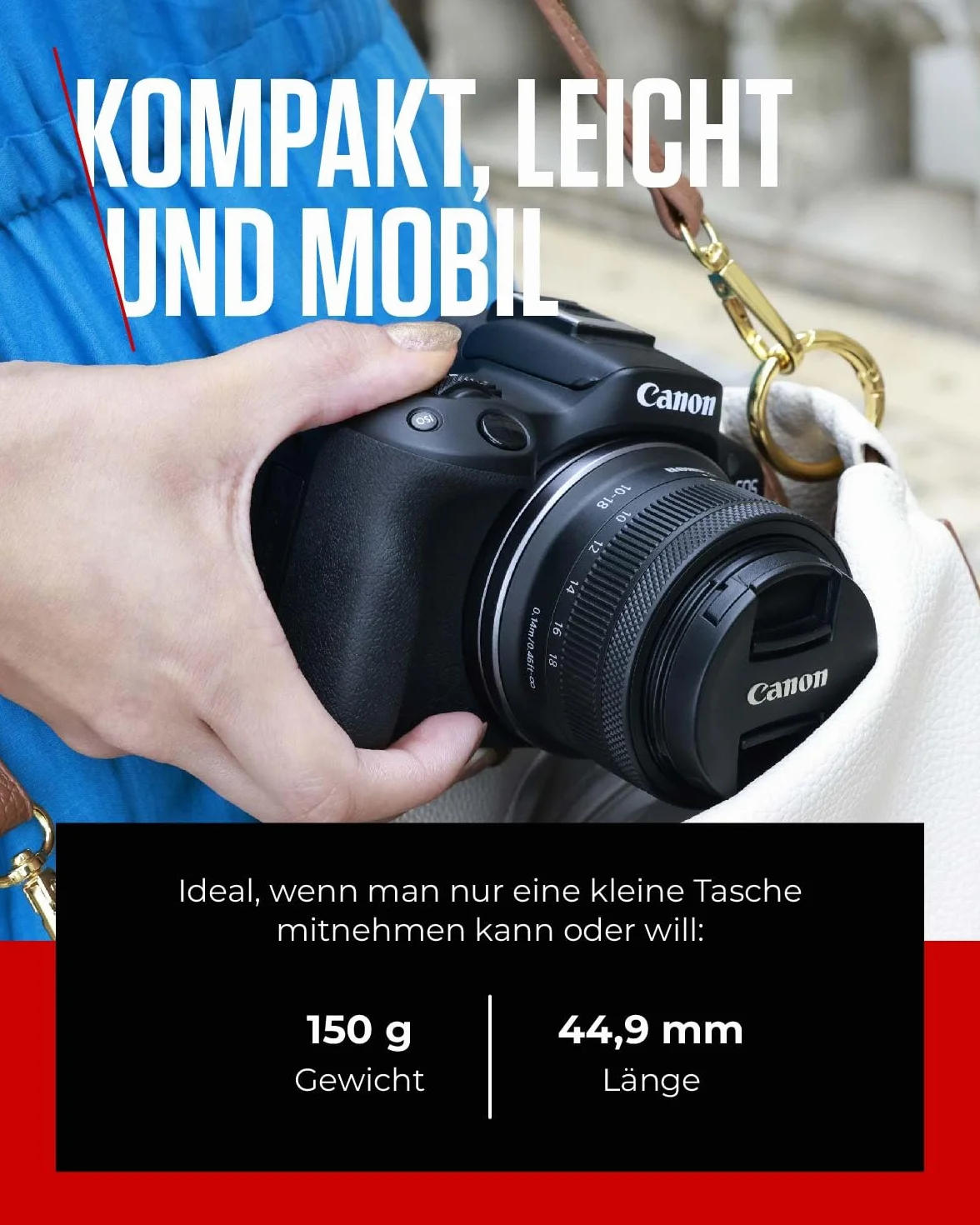 Canon Obiettivo RF-S 10-18mm F4.5-6.3 IS STM Zoom Ultra-Grandangolare con Stabilizzatore 4 Stop per EOS R