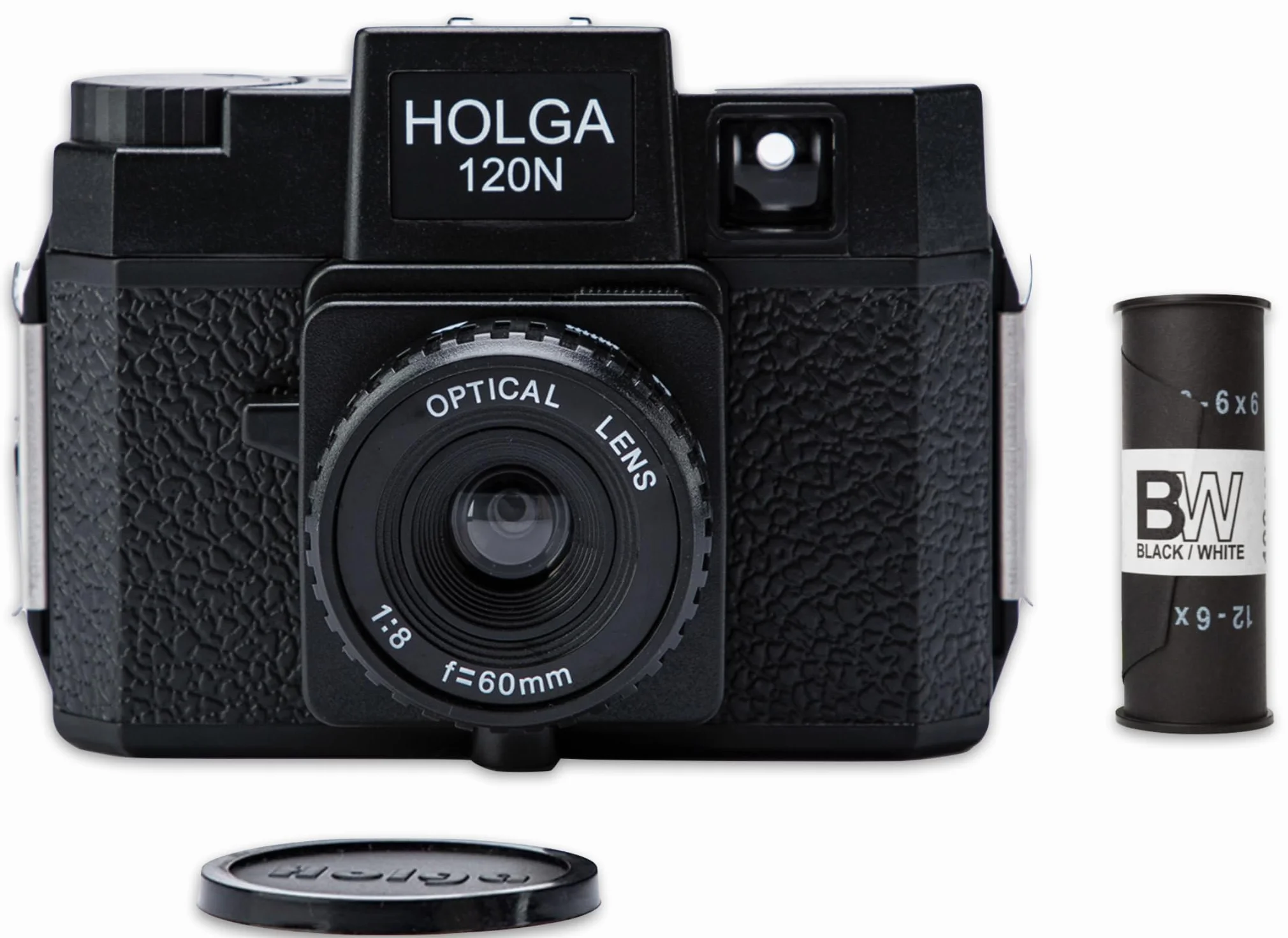 Anton & HOLGA 120N in un set con pellicola B+W - Macchina fotografica di culto con obiettivo in vetro ottico Rollfim