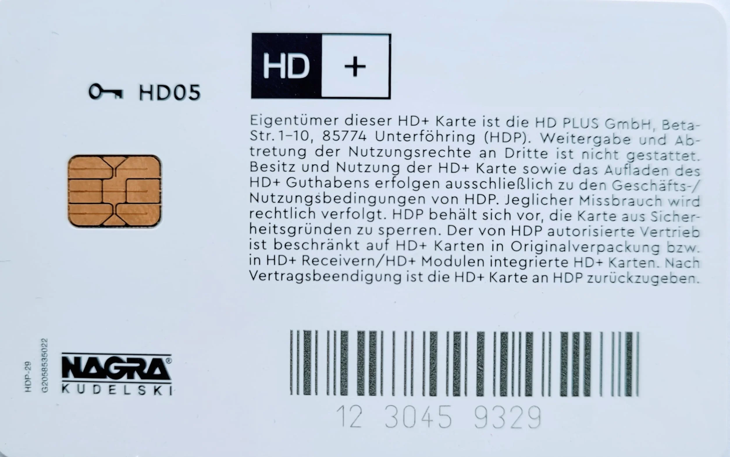 Scheda HD+, durata 12 mesi