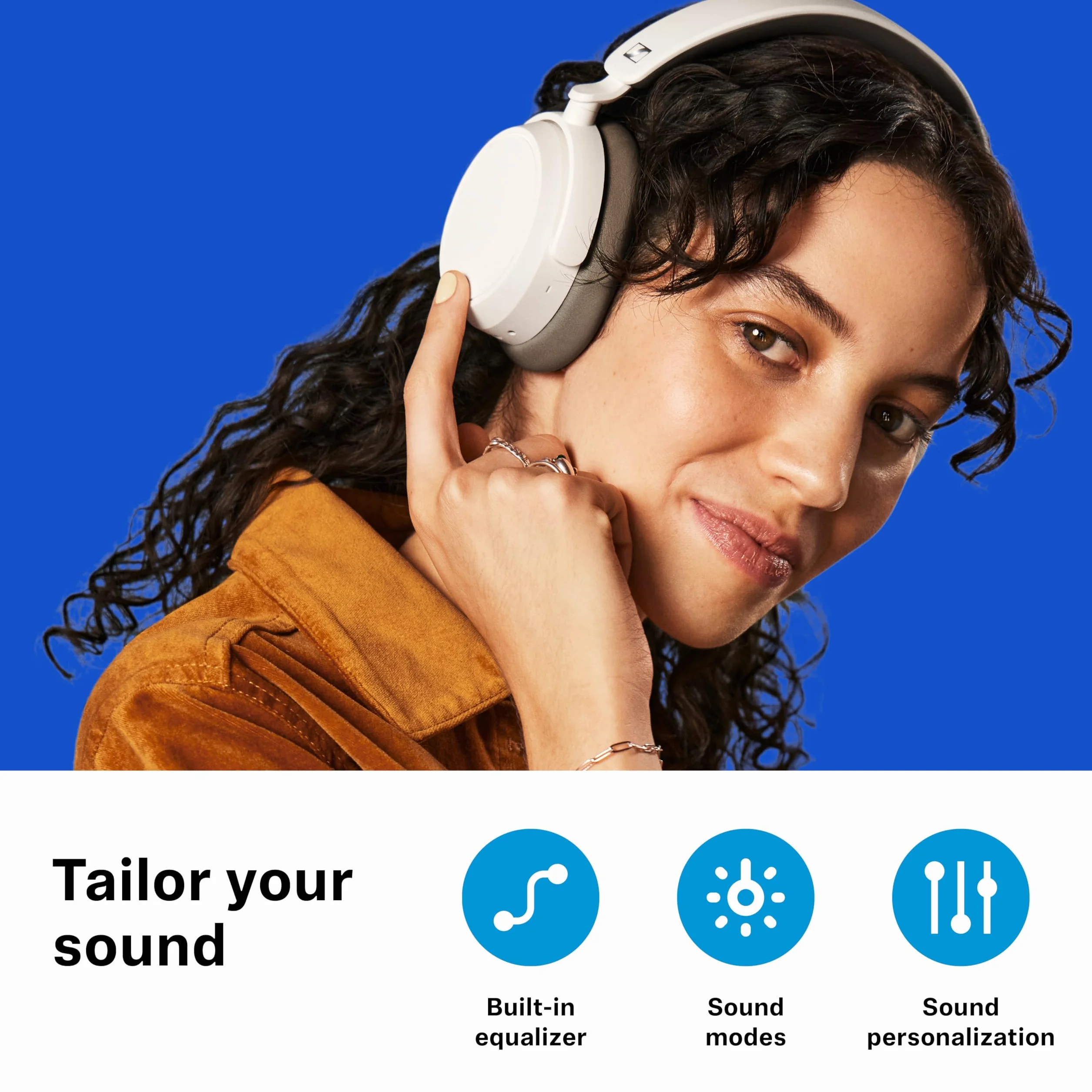 Sennheiser ACCENTUM Plus - Cuffie Bluetooth wireless, audio di alta qualità con funzione di ricarica rapida, autonomia di 50 ore e ANC ibrido adattivo - Nero