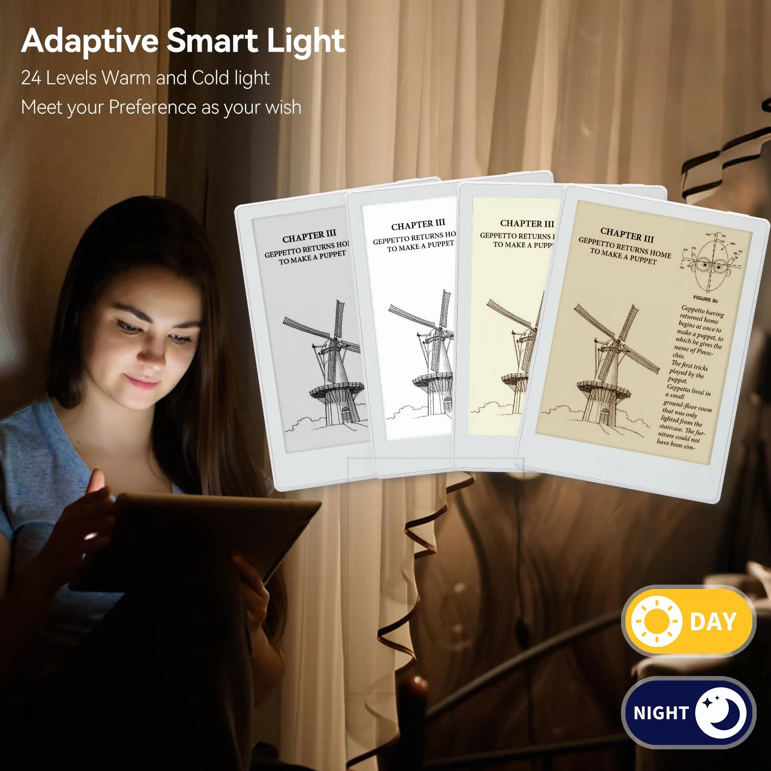 Meebook E-Reader M8 | Schermo Eink Carta 7.8' | 300PPI Smart Light | Android 14 | Processore Octa Core | Doppio microfono e altoparlanti | Supporto Play Store | Scrittura a mano | 4GB+64GB | Bianco