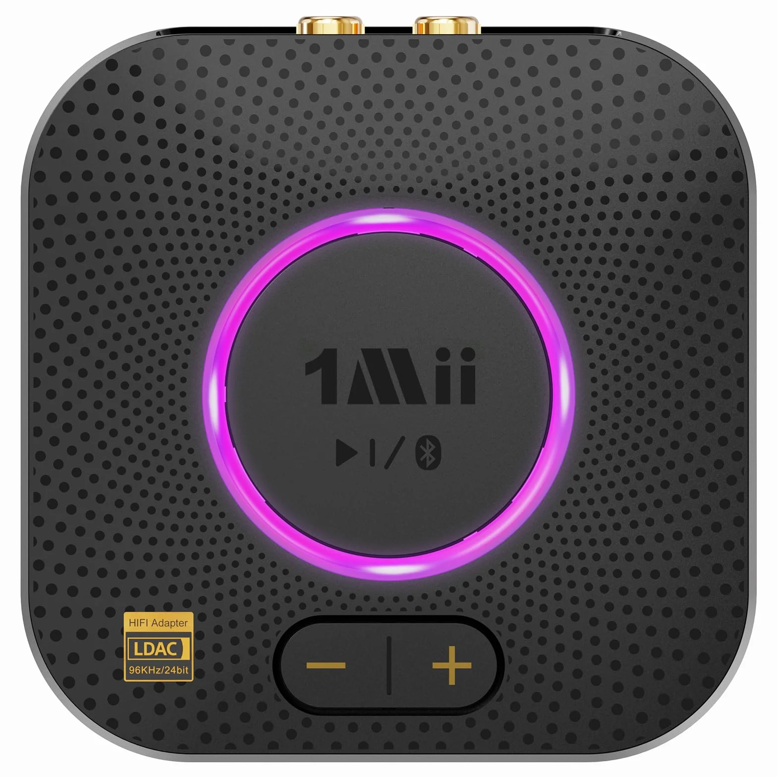 1Mii B06S+ Ricevitore Bluetooth 5.3 HiFi LDAC Adattatore Audio con Jack AUX 3.5mm RCA aptX Bassa Latenza 100ft Controllo Volume