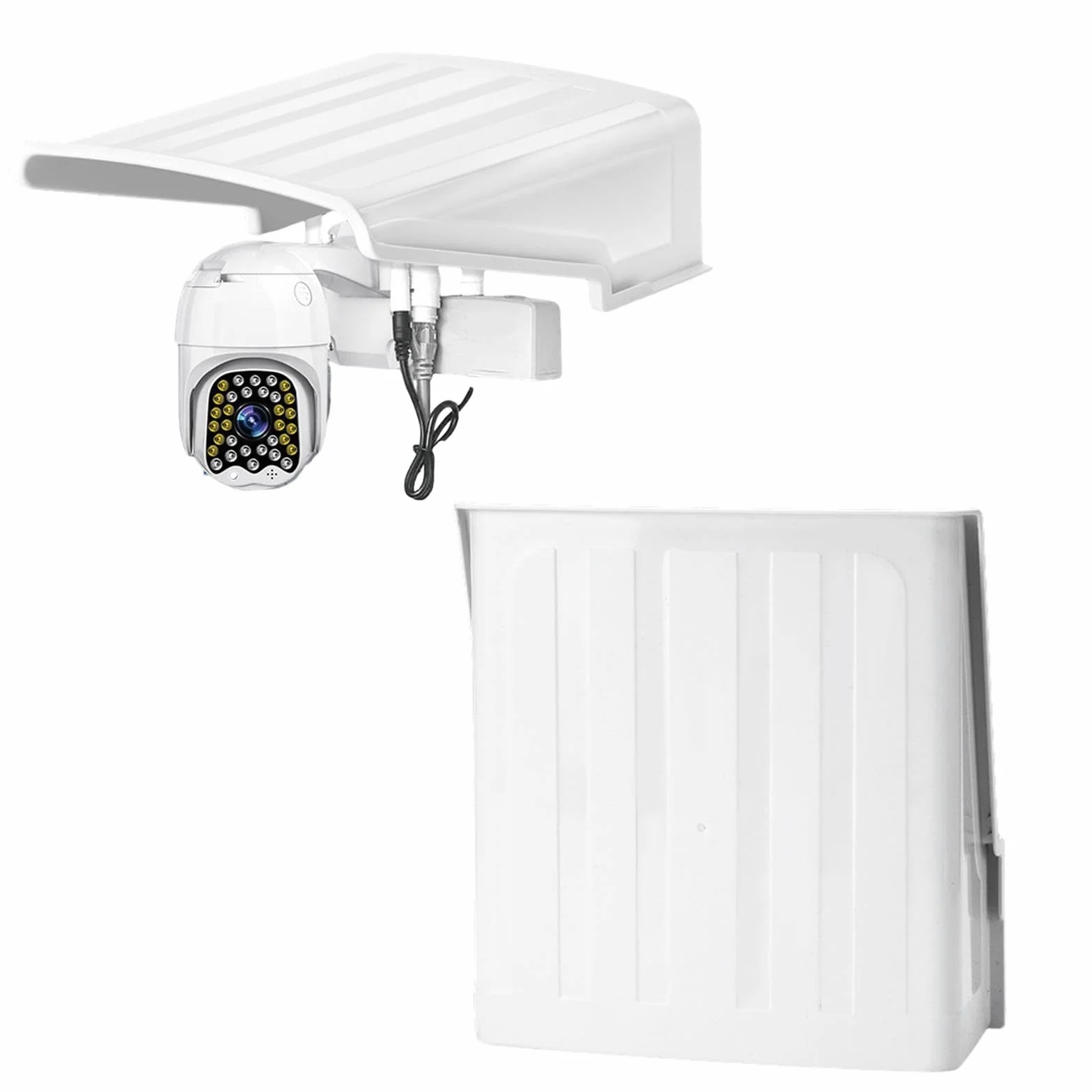 Scudo per copertura telecamera di sicurezza per parasole antipioggia, custodia protettiva per protezione solare per cortile, pioggia, ristorante,