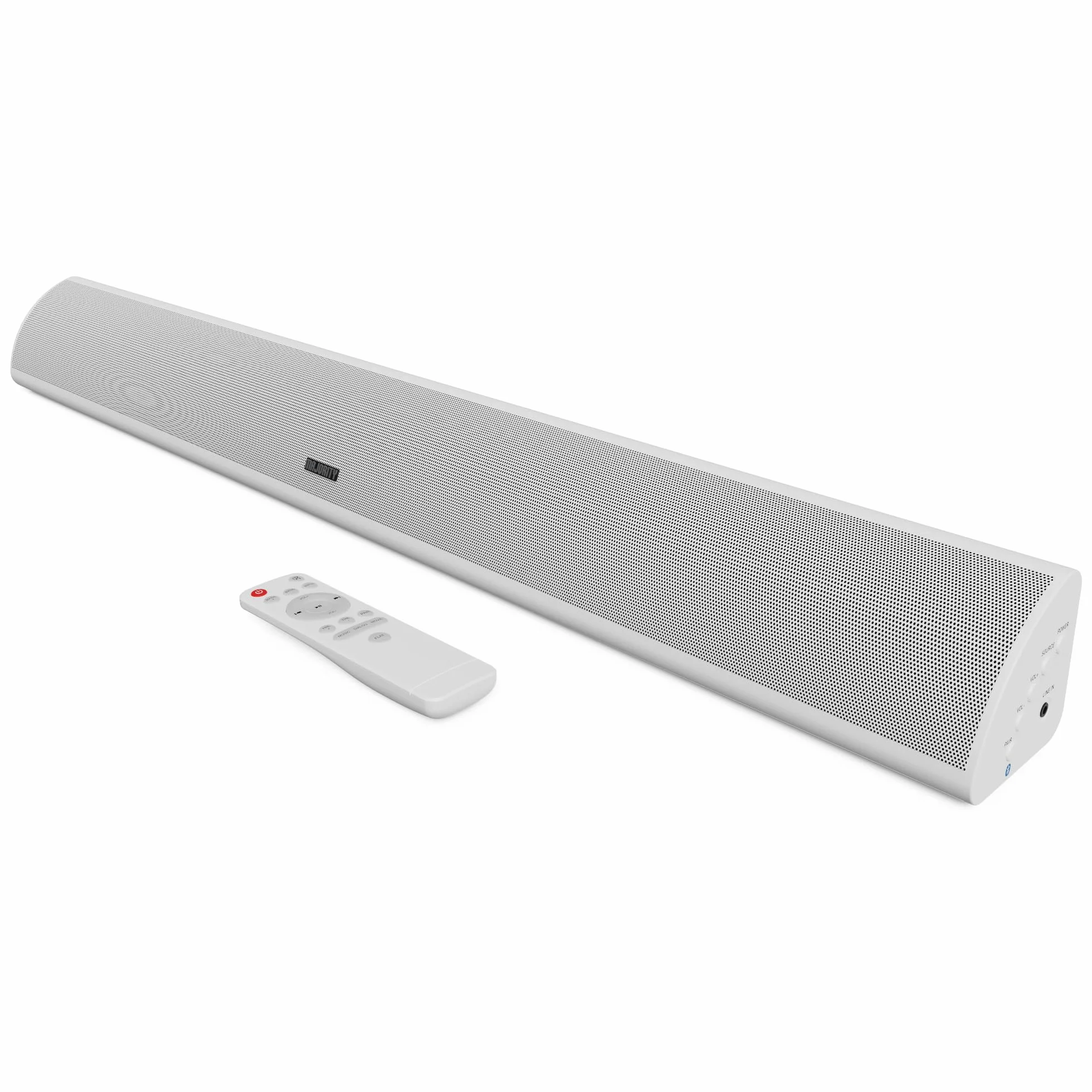 MAJORITY Soundbar Bluetooth per TV | Soundbar stereo montabile a parete | 120 Watt e audio 2.1 canali | Soundbar con subwoofer integrato, telecomando incluso Snowdon Sound bar, connessione multipla