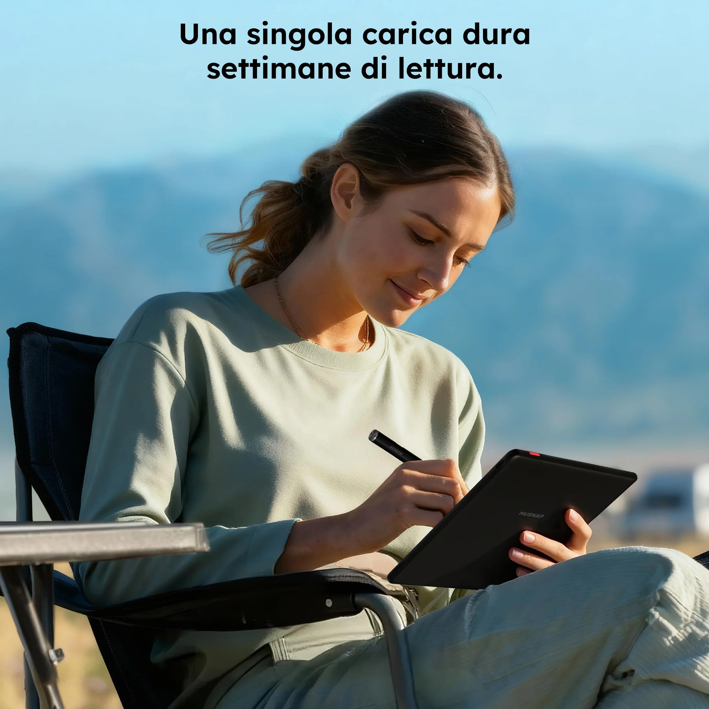 Ocean C - Lettore di eBook a colori da 64 GB + 4 GB, supporta la scrittura a mano, tablet in carta E-Ink a colori da 7 pollici con batteria a lunga durata per lettura e scrittura (penna stilo