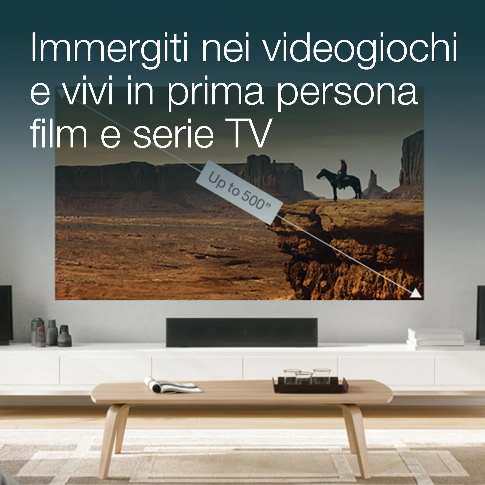 Epson EH-TW7100 | Videoproiettore 4K PRO-UHD | 3.000 lumen | 3LCD | Display da 500” | Streaming facile da dispositivo con 2 porte HDMI | Altoparlante stereo 10W | Per uso domestico e gaming | Bianco