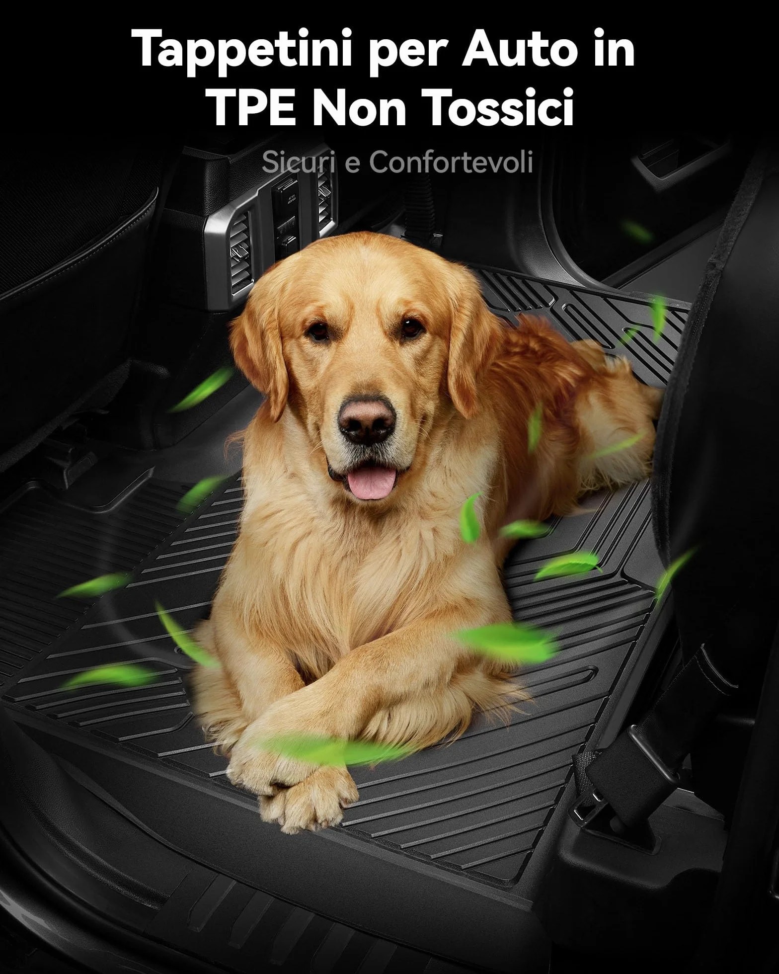 3W Tappetini Compatibile con AUDI Q5 SQ5 2018-2025 2026, Facili da pulire Tappetino Antiscivolo per Impermeabili a Copertura Completa Set Adatto a AUDI, Tappeti Auto su Misura in Thorex™