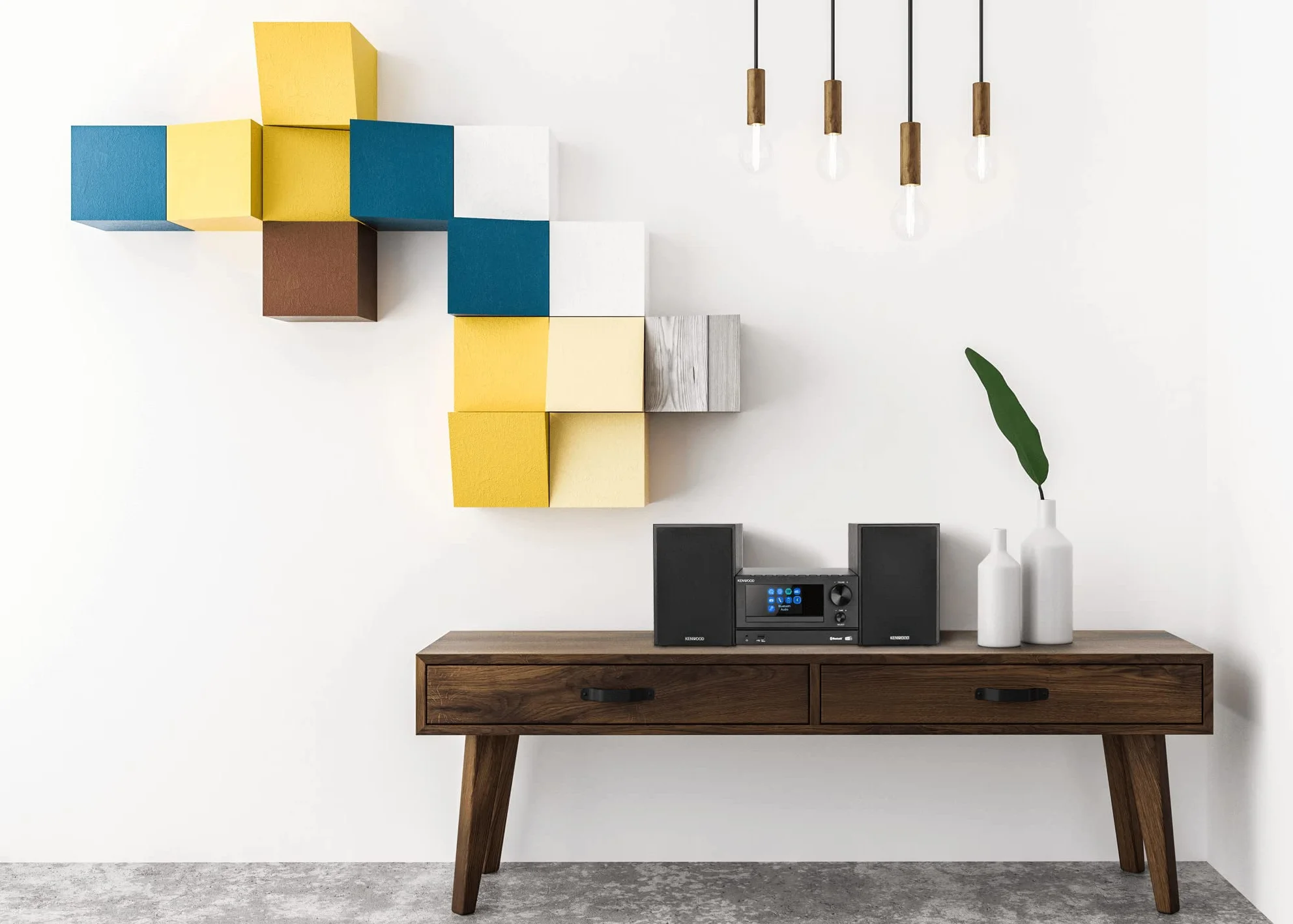 KENWOOD, Sistema Micro HiFi Stereo M-7000S, con Ricevitore Radio da Internet, DAB+ o FM, Lettore CD e Presa USB, Connessione a Spotify e Bluetooth, Podcast-Player, Funzione Radiosveglia, Black