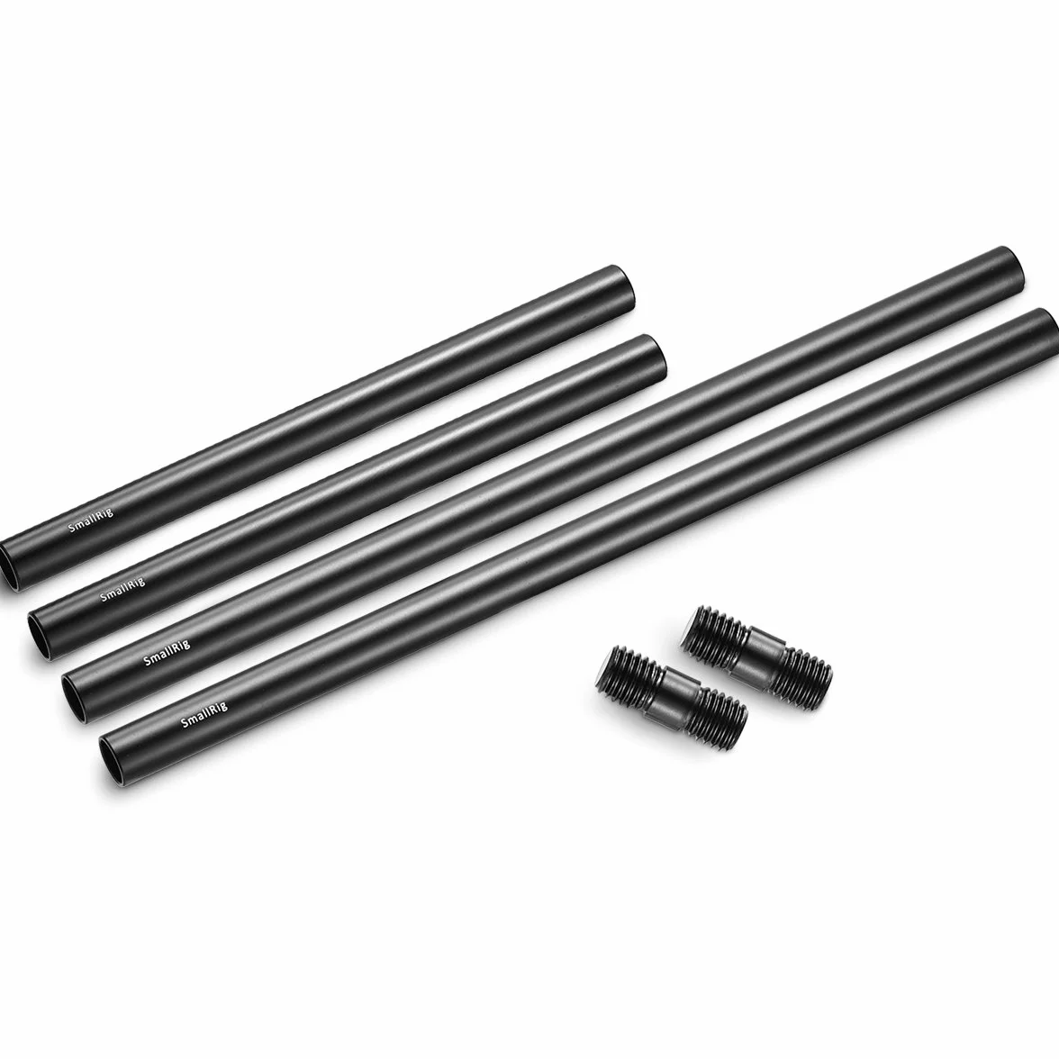 SMALLRIG 15mm Rail Rods(15mm Asta) per Camera Rig Combinazione di 8 Pollici (20 cm) Rods, 10 Pollici (30 cm) Rods e Connettore per Asta - 1659
