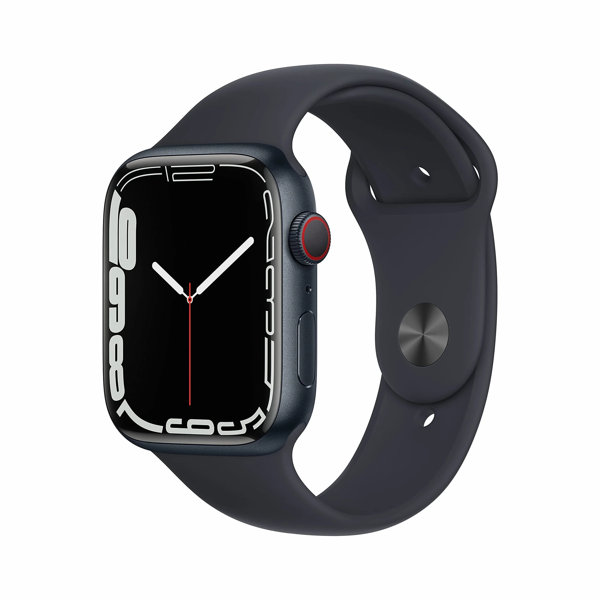 Apple Watch Series 7 (GPS + Cellulare, 45MM) Cassa in Alluminio Mezzanotte con Cinturino Sport Mezzanotte (Ricondizionato)