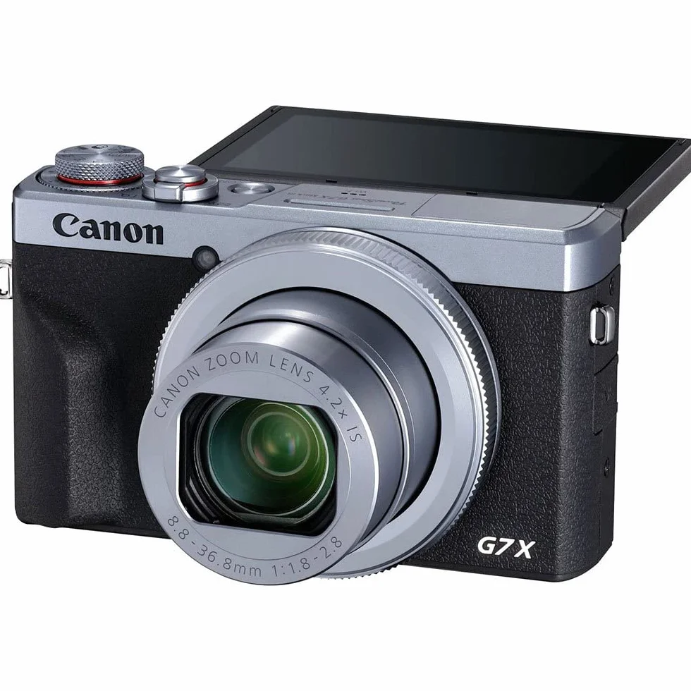 Canon PowerShot G7X Mark III (Argento) – Fotocamera Digitale Compatta con Sensore da 1 Pollice e Video 4K - Perfetta In Condizioni Di Scarsa Illuminazione E Per I Viaggi