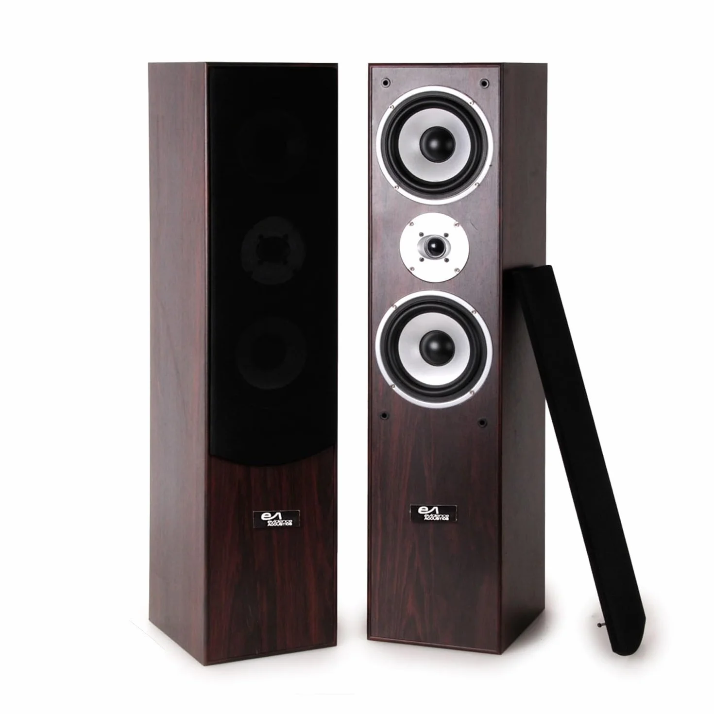 Evidence Acoustics - Coppia di altoparlanti HiF/Home Cinema EA700-WAL – 2 x 500 W PMPO – Bass Reflex a 3 vie – Noce e mogano