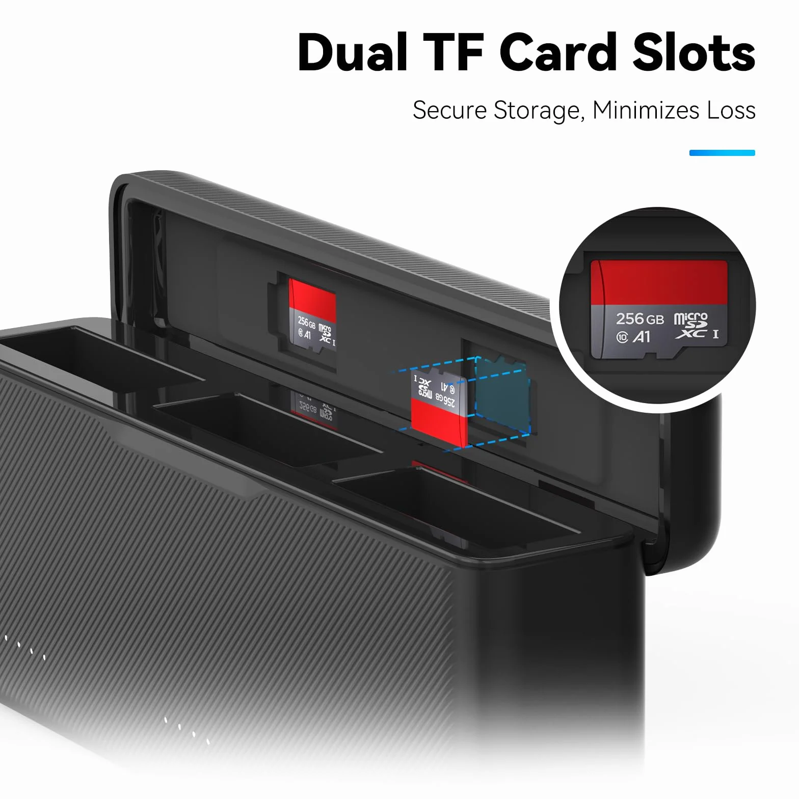 TELESIN Triplo Caricabatterie per DJI Osmo Action 5 Pro 4 3, Custodia di Ricarica Rapida USB con Cavo Type-C per la Batteria Originale di Osmo Action 5 4 3, Accessori Caricabatterie per Action Camera