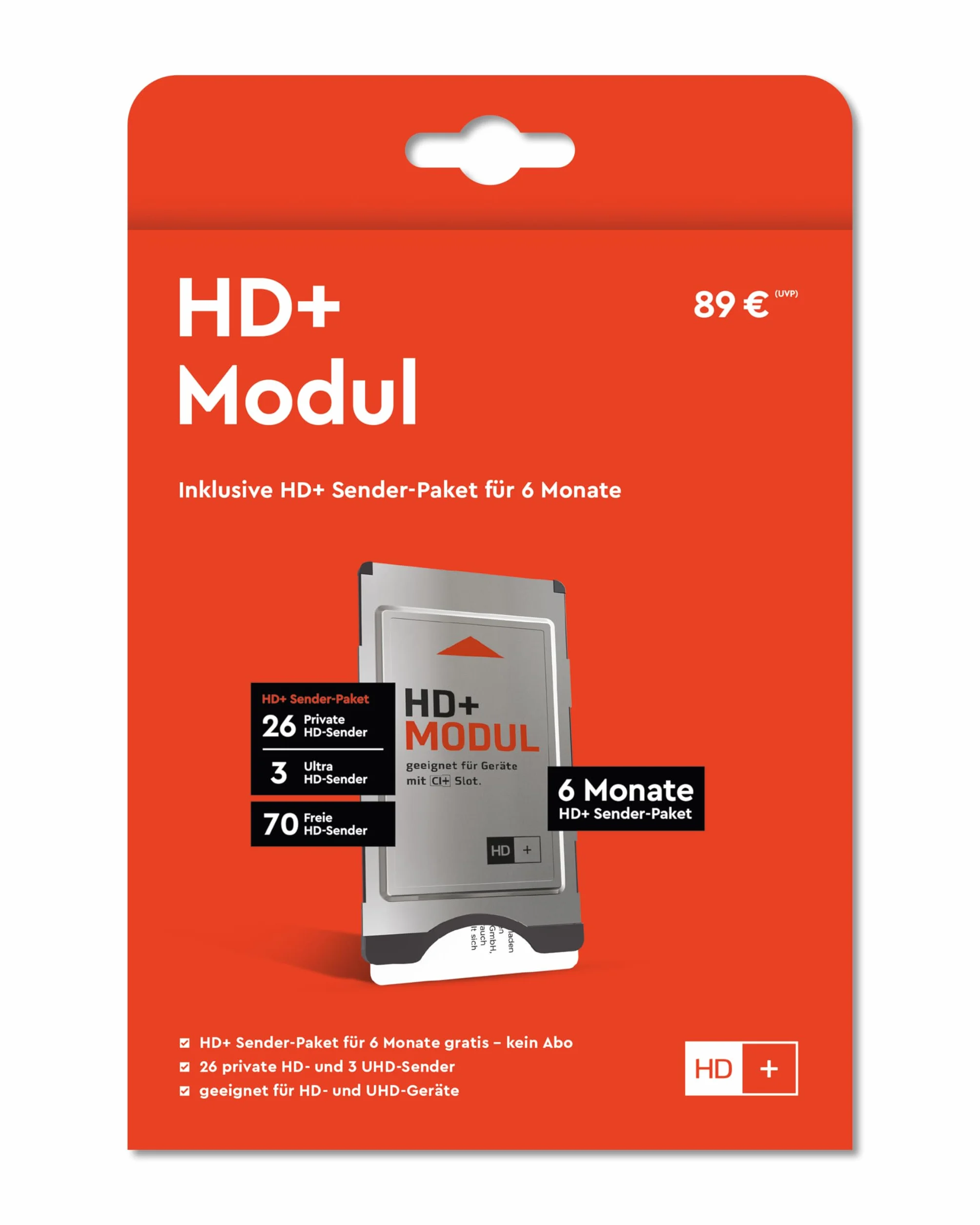 HD PLUS 4260155560132 HD + scheda per 6 mesi programmi Nero