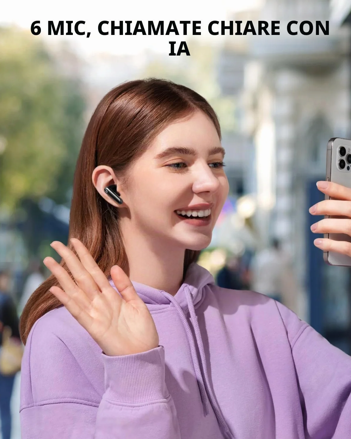Soundcore by Anker P40i Cuffie Bluetooth Wireless con Cancellazione Rumore per Ogni Ambiente, Forti Bassi, Riproduzione 60H, Case e Supporto Telefono 2 in 1, IPX5, Carica Wireless, Bluetooth 5.3