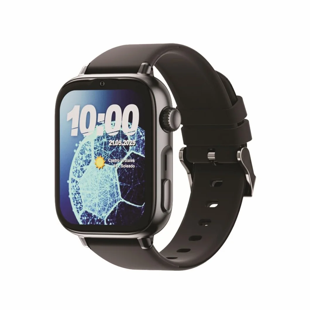 SaveFamily SaveWatch Plus 2 | Smartwatch per Bambini con Localizzatore GPS, Chiamate, Video, WhatsApp, Spotify, App Store - Quadrante Nero e Cinturino in Silicone Nero